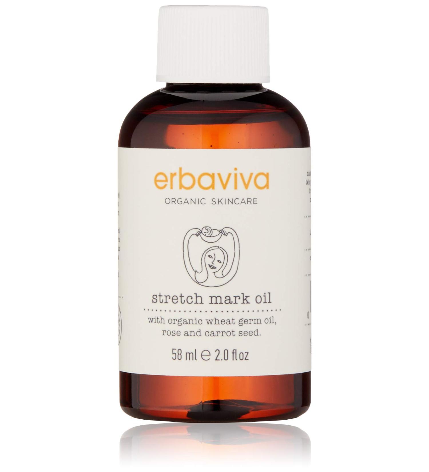Organic Erbaviva Stretch Mark Oil - 2 oz | Natural Solution for Stretch Marks - Buy Online on SooperMarket.com