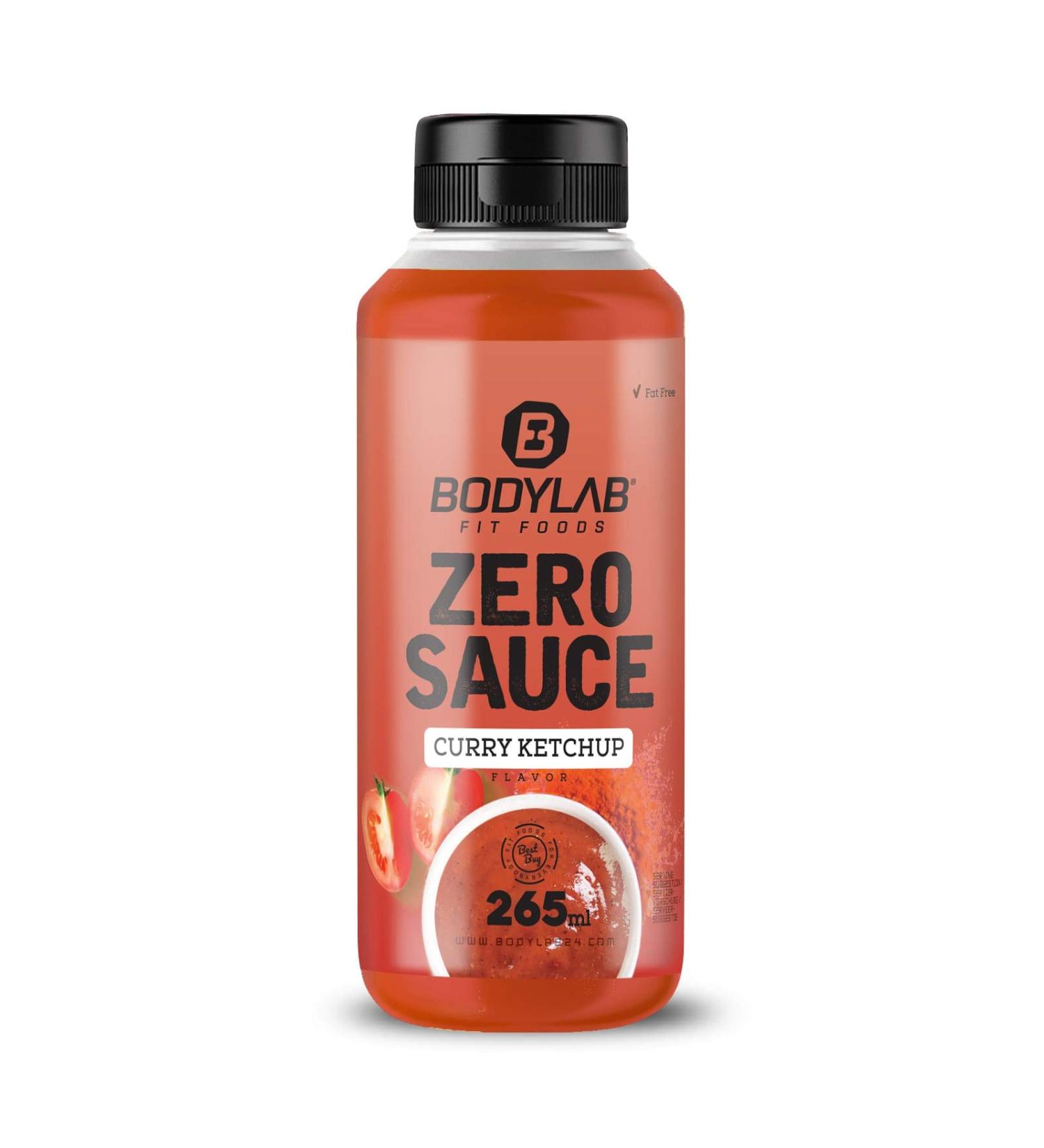 BODYLAB24 Zero Sauce Curry Ketchup 265ml | Low-Calorie Reduced Fat & Sugar | Perfect Sauce & Dressing for Every Diet | International Shipping Available - Buy Online on SooperMarket.com