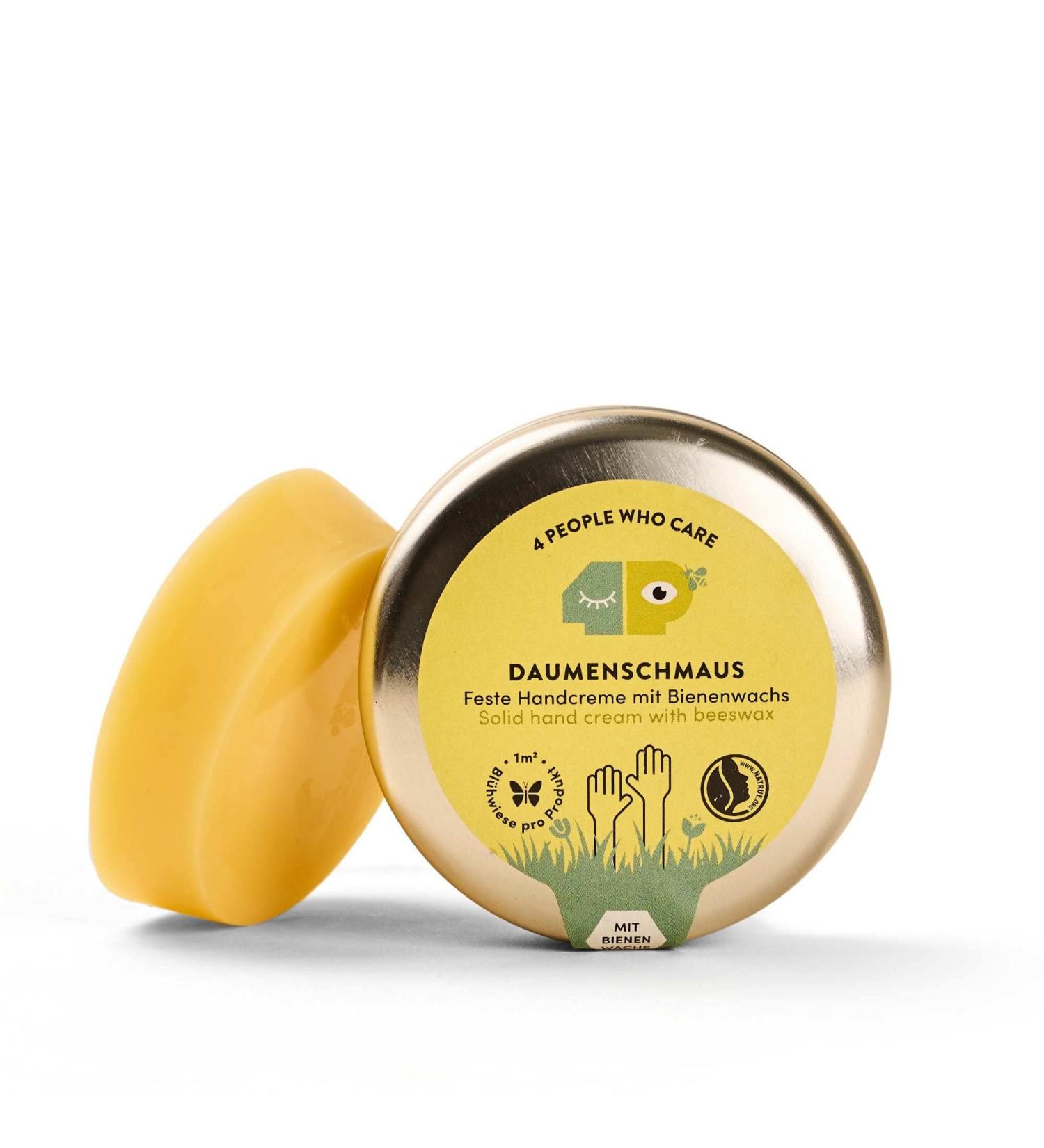 Buy 4PEOPLEWHOCARE Organic Hand Cream - Best Solid Cream for Dry Cracked Hands Aloe Vera & Beeswax 30g Can - Natural Cosmetics - Ships Internationally - Buy Online on SooperMarket.com