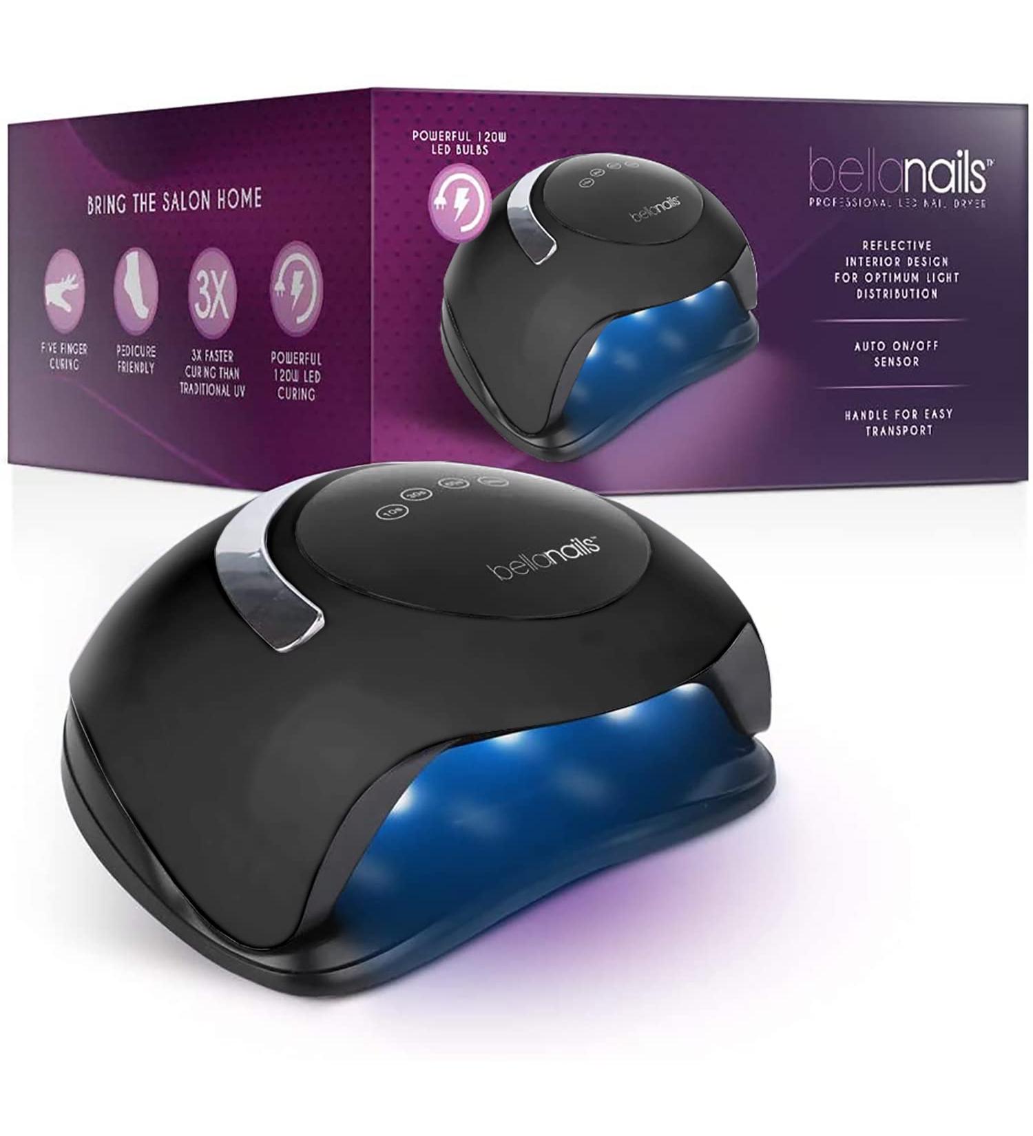 BELLANAILS Professional LED Gel Nail Lamp | 3X Faster Than UV Lamp | 120W, 4 Presets | Home & Salon Use - Buy Online on SooperMarket.com