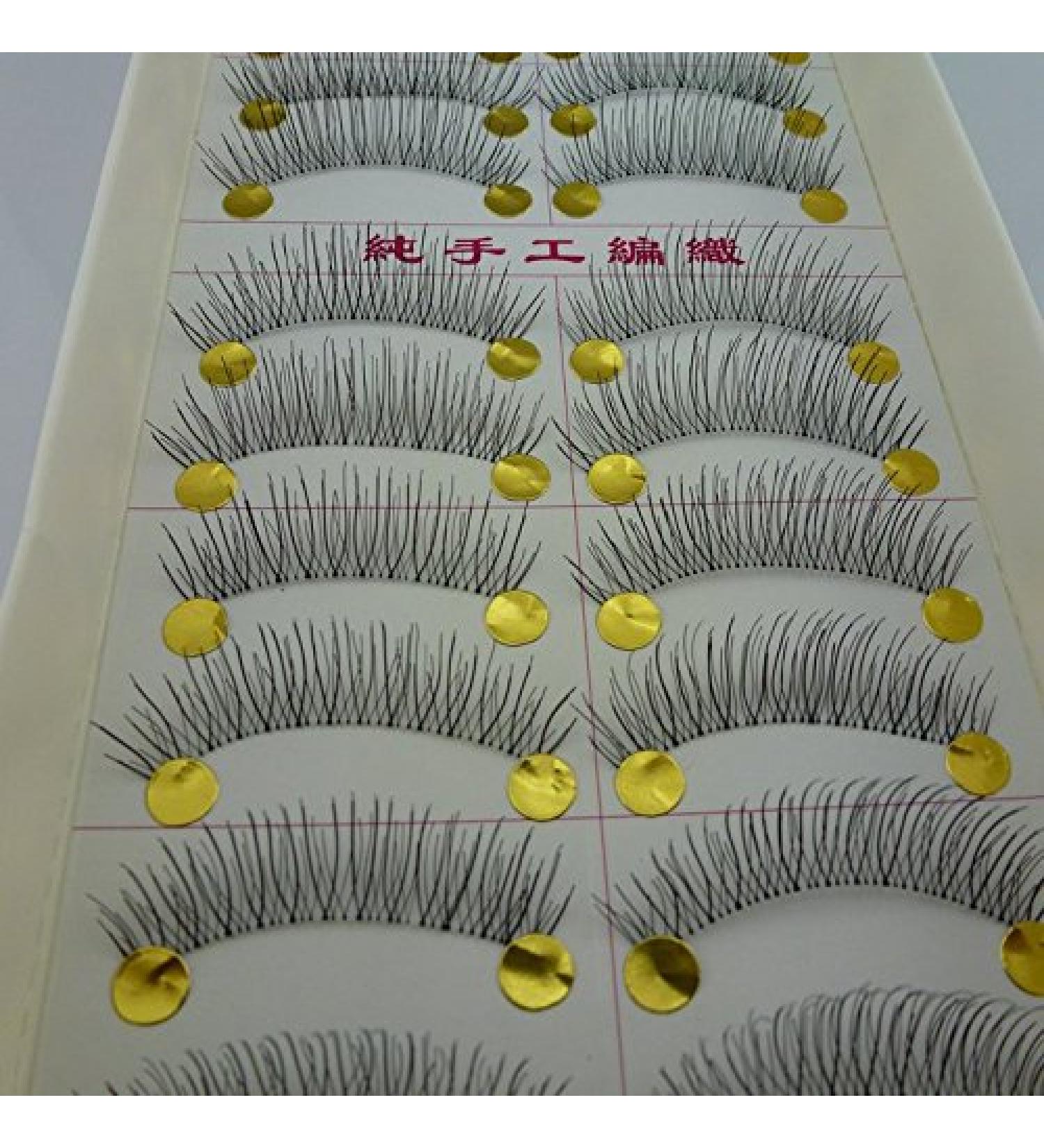 40 Pairs Taiwan Handmade False Eyelashes - Natural Look Transparent Stem 217 Classical Lashes | MZZH14001 - Buy Online on SooperMarket.com