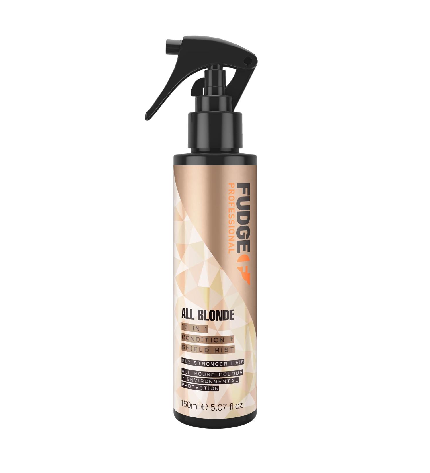 Fudge Professional All Blonde 10-in-1 Condition and Sheild Mist 90 Percent Stronger Hair Bond Repair Technology 150 ml - Buy Online on SooperMarket.com