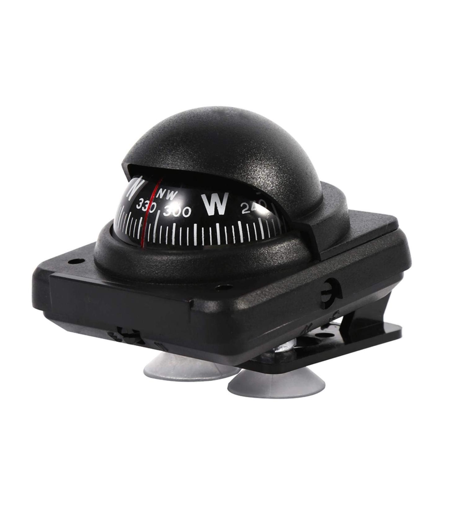 Multi-Function Car Compass with Magnetic Declination Adjustment for Vehicle, Boat, Marine Navigation - Outdoor Use - Buy Online on SooperMarket.com