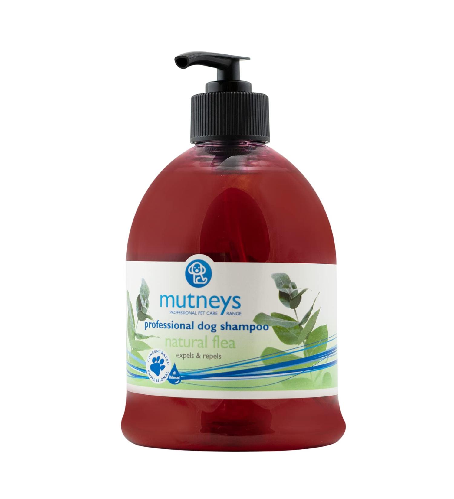 Mutneys Professional Pet Care Natural Flea Dog Shampoo 500 ml 500ml - Buy Online on SooperMarket.com