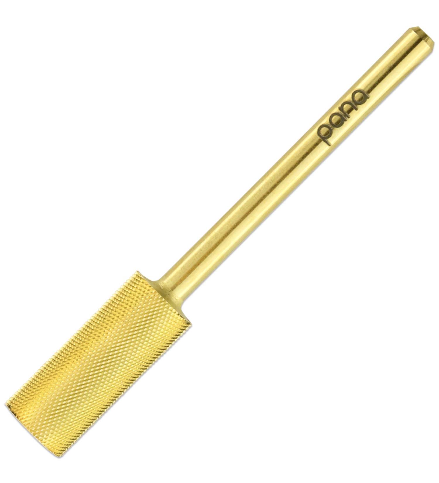 PANA Small Barrel Gold Nail Drill Bit 2X Fine Grit | 3/32 Shank Size - Fast Acrylic & Hard Gel Removal for Manicure Pedicure - Salon Quality Tool - Buy Online on SooperMarket.com