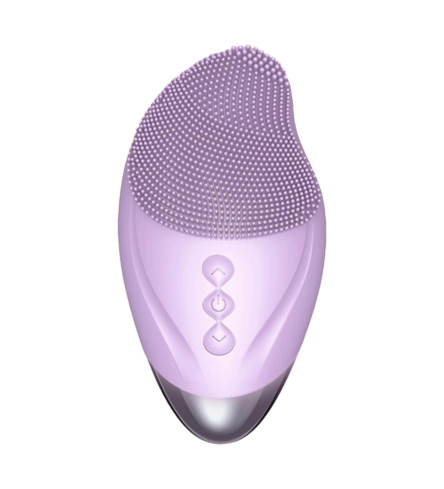 Vesone Cleansing Facial Brush Soft Silicone Face Brush Vibrating Rechargeable Waterproof Skin Care Tool for Firming Enhances Product Absorption Purple (English) - Buy Online on SooperMarket.com