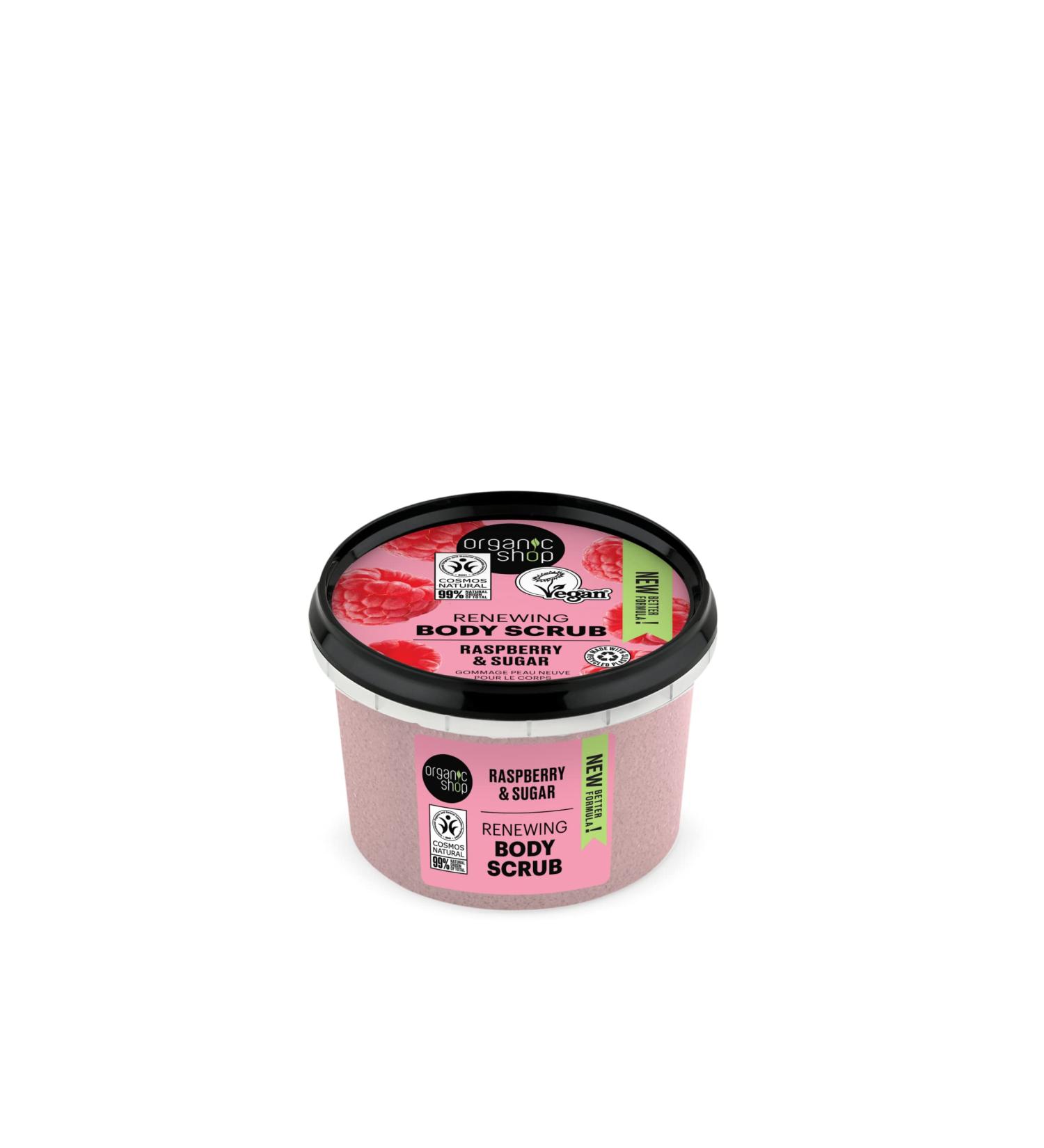 Organic Shop Raspberry Cream Body Scrub 250ml - Pack of 1 | Exfoliating Scrub with Raspberry Extracts - Buy Online on SooperMarket.com