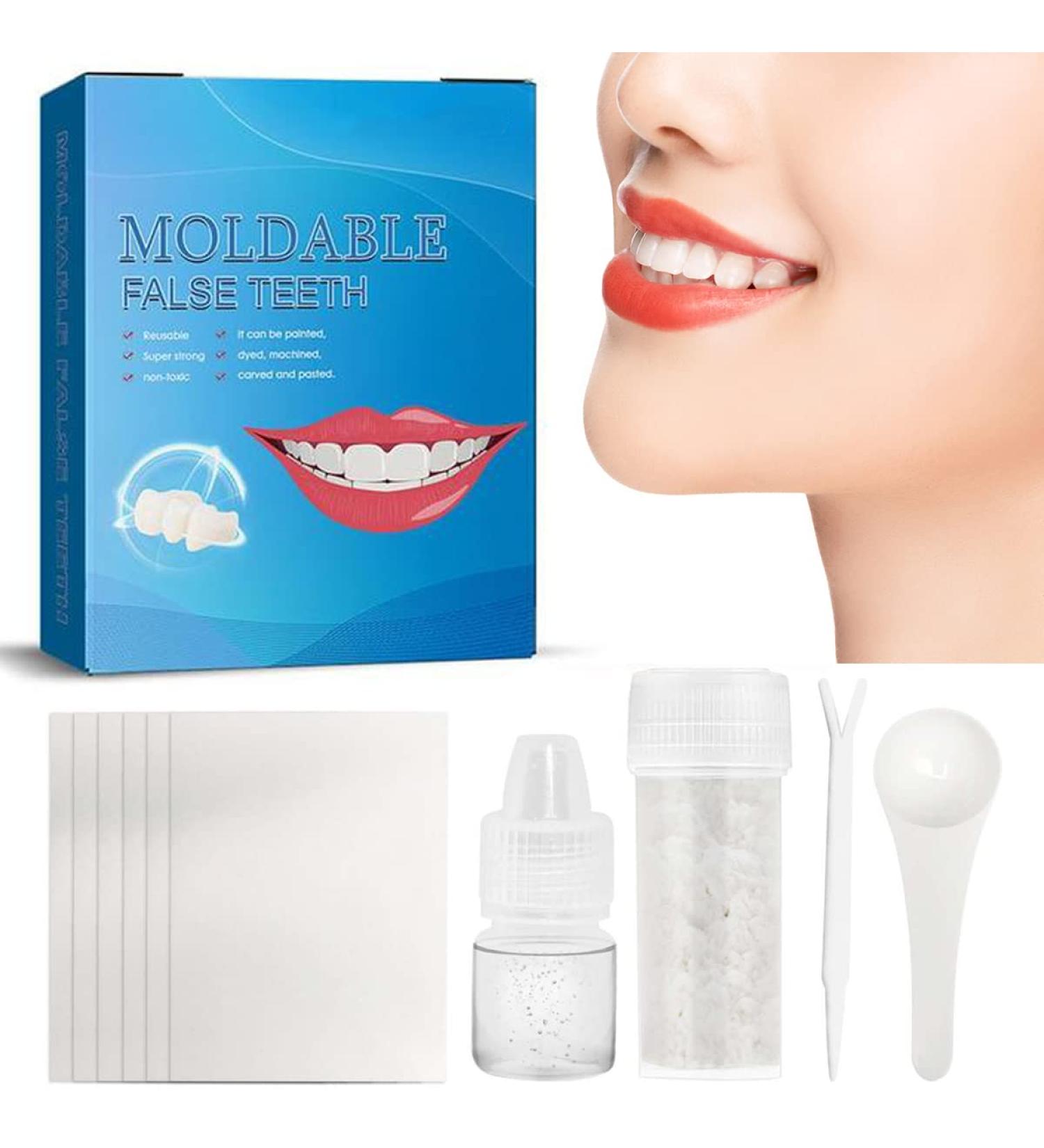 Temporary Tooth Repair Kit - A1 Moldable Fake Teeth Replacement Glue for Missing & Broken Teeth - Dentures Replacement for Men and Women - Buy Online on SooperMarket.com