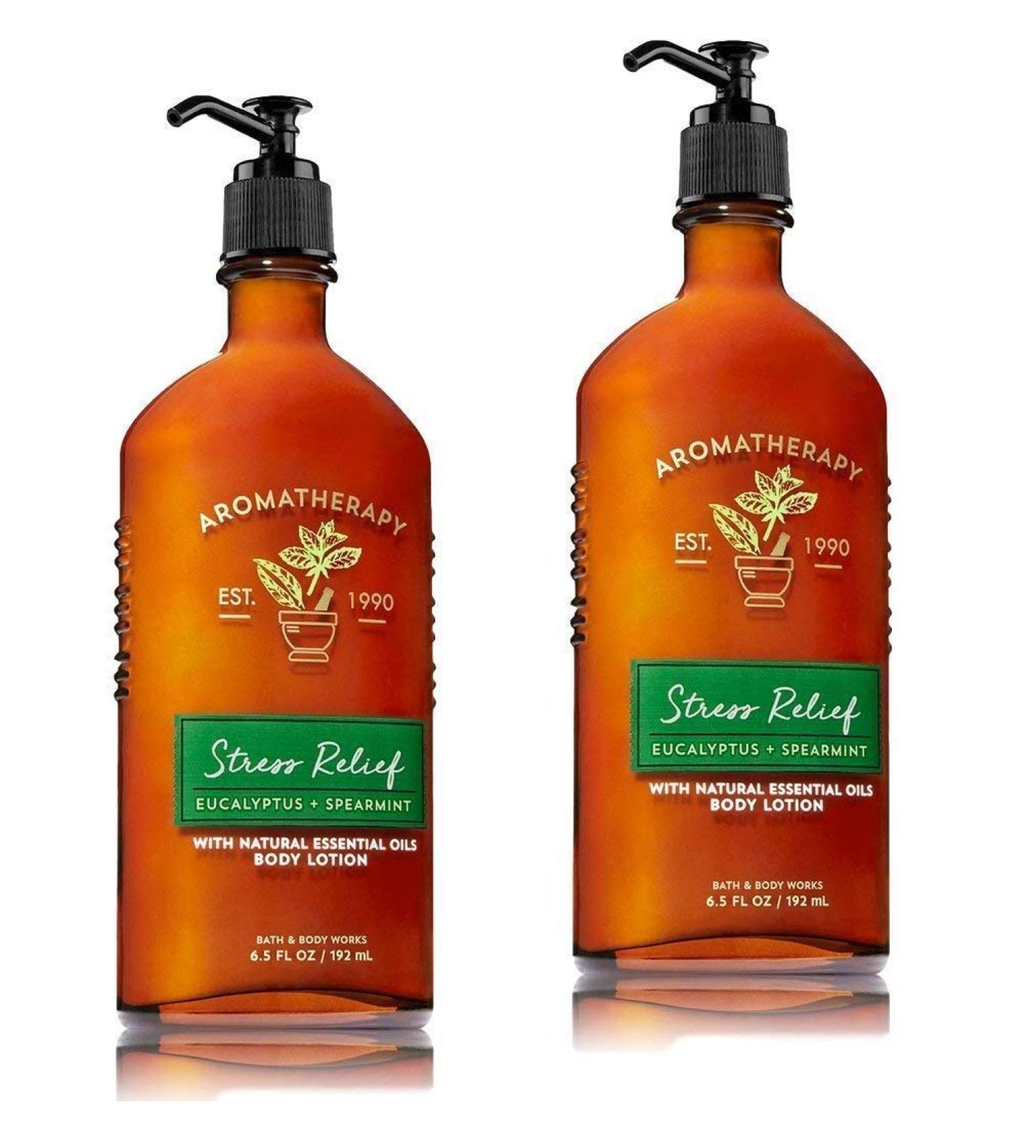 Aromatherapy Stress Relief Body Lotion Eucalyptus Spearmint (2 Pack)