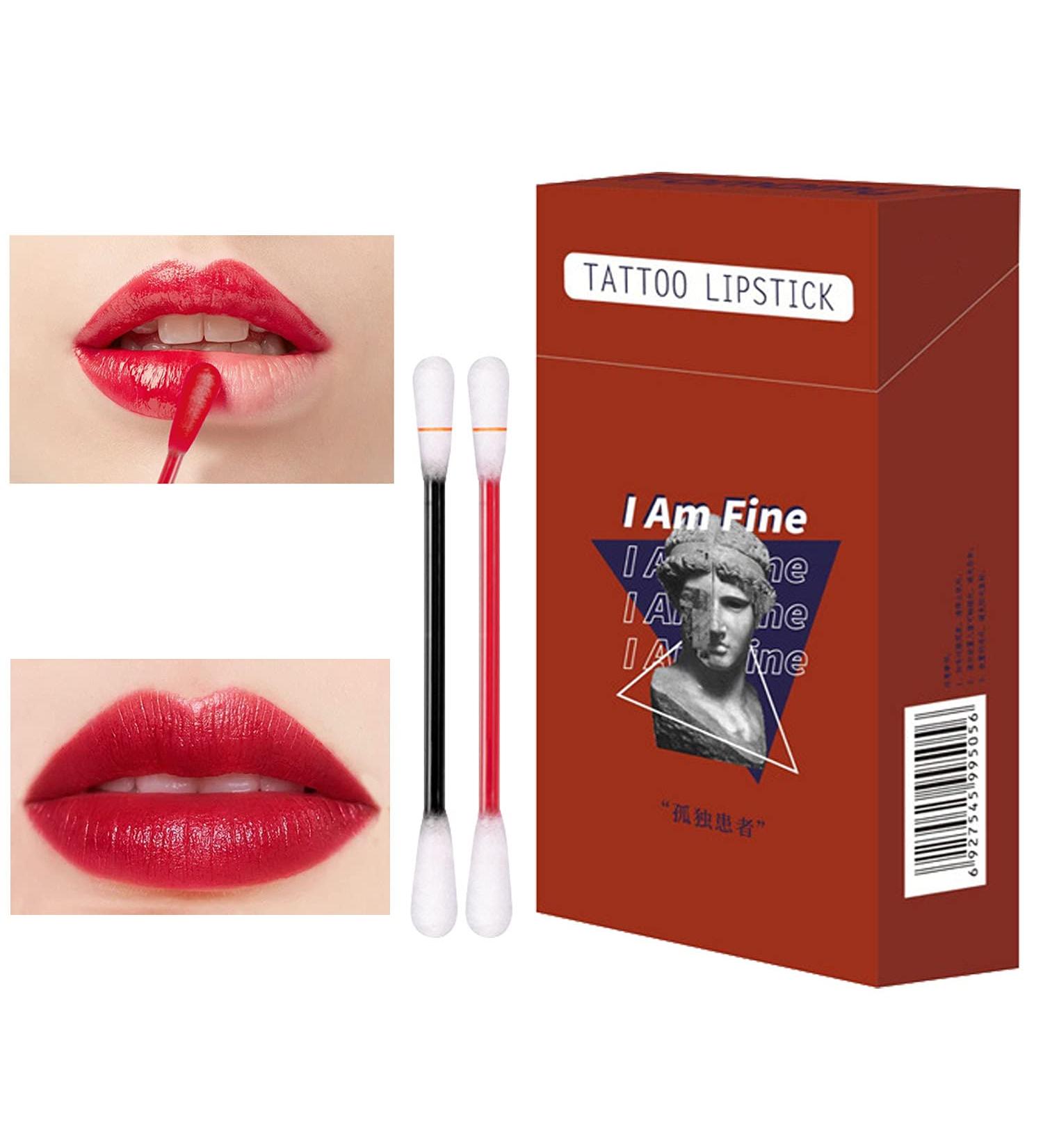 20PCS Disposable Lipstick Swabs - Long Lasting Waterproof Matte Lip Gloss - Red Brown - Buy Online on SooperMarket.com