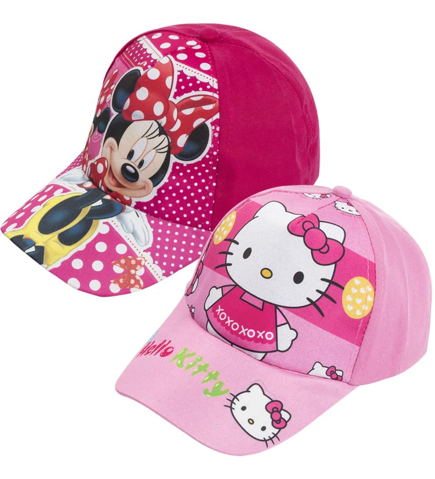 Hello Kitty & Minnie Sommerhut - 2 PCS Children's Cartoon Baseball Cap for Sun Protection | Anime Outdoor Sports Hats - Buy Online on SooperMarket.com