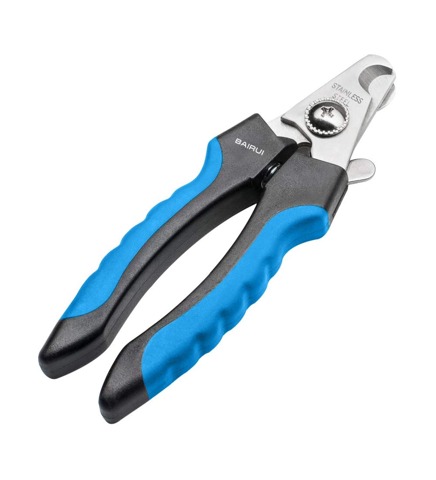 Bairui Dog Nail Clippers - Professional Large Pet Nail Cutters & Files (Blue) | Best Nail Clips for Dogs & Cats - Buy Online on SooperMarket.com