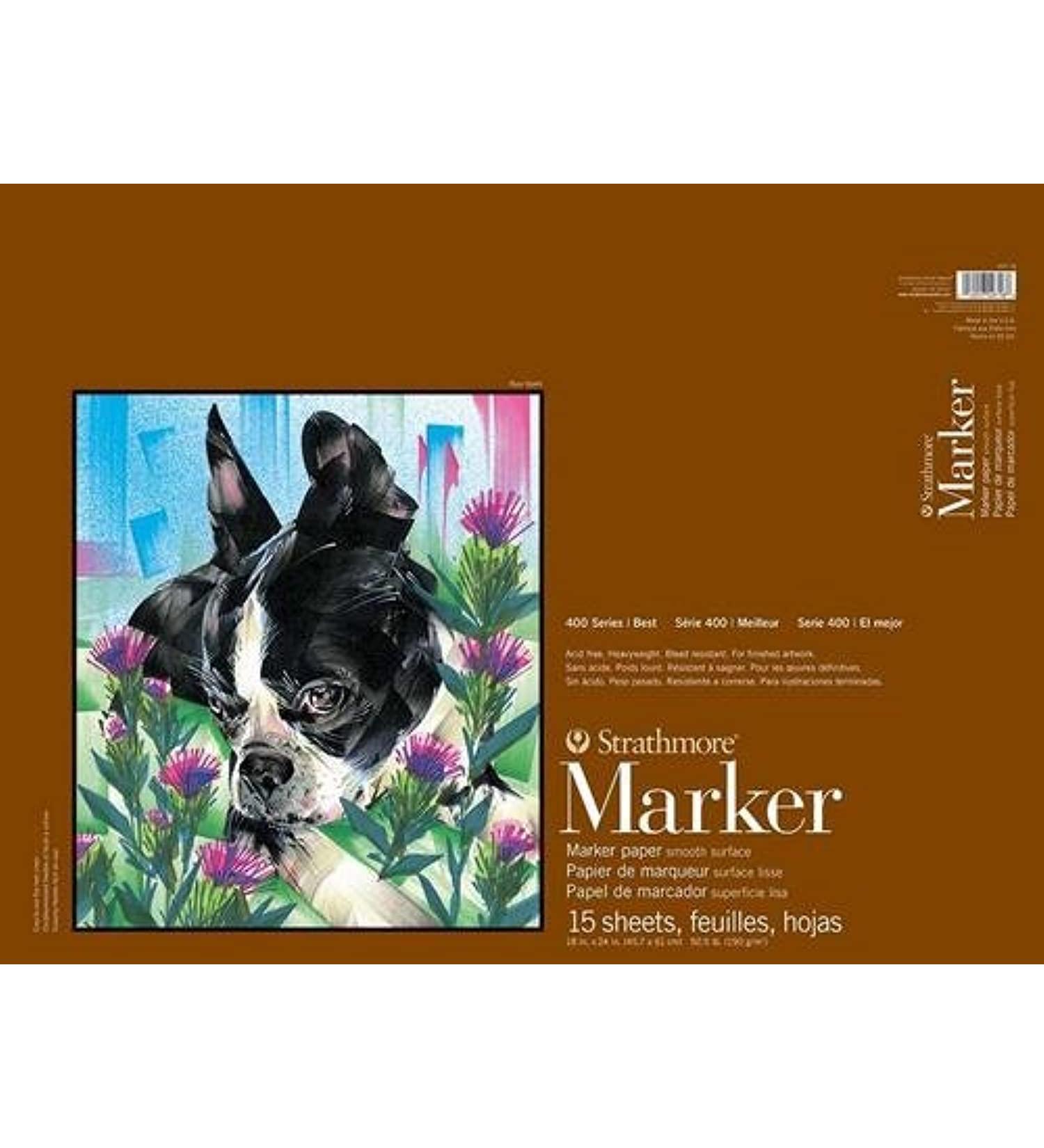 400 Series Marker Pad  18"x24" Glue Bound  15 Sheets per Pad 18x24 - Buy Online on SooperMarket.com