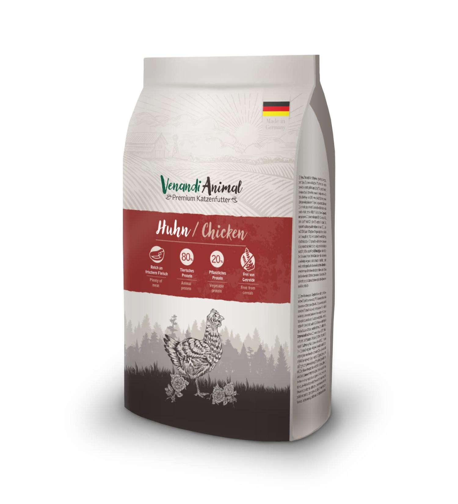Buy Venandi Animal Premium Chicken Cat Food Grain-Free Dry Food (1.5kg) | Fresh Poultry for Healthy Cats - Buy Online on SooperMarket.com