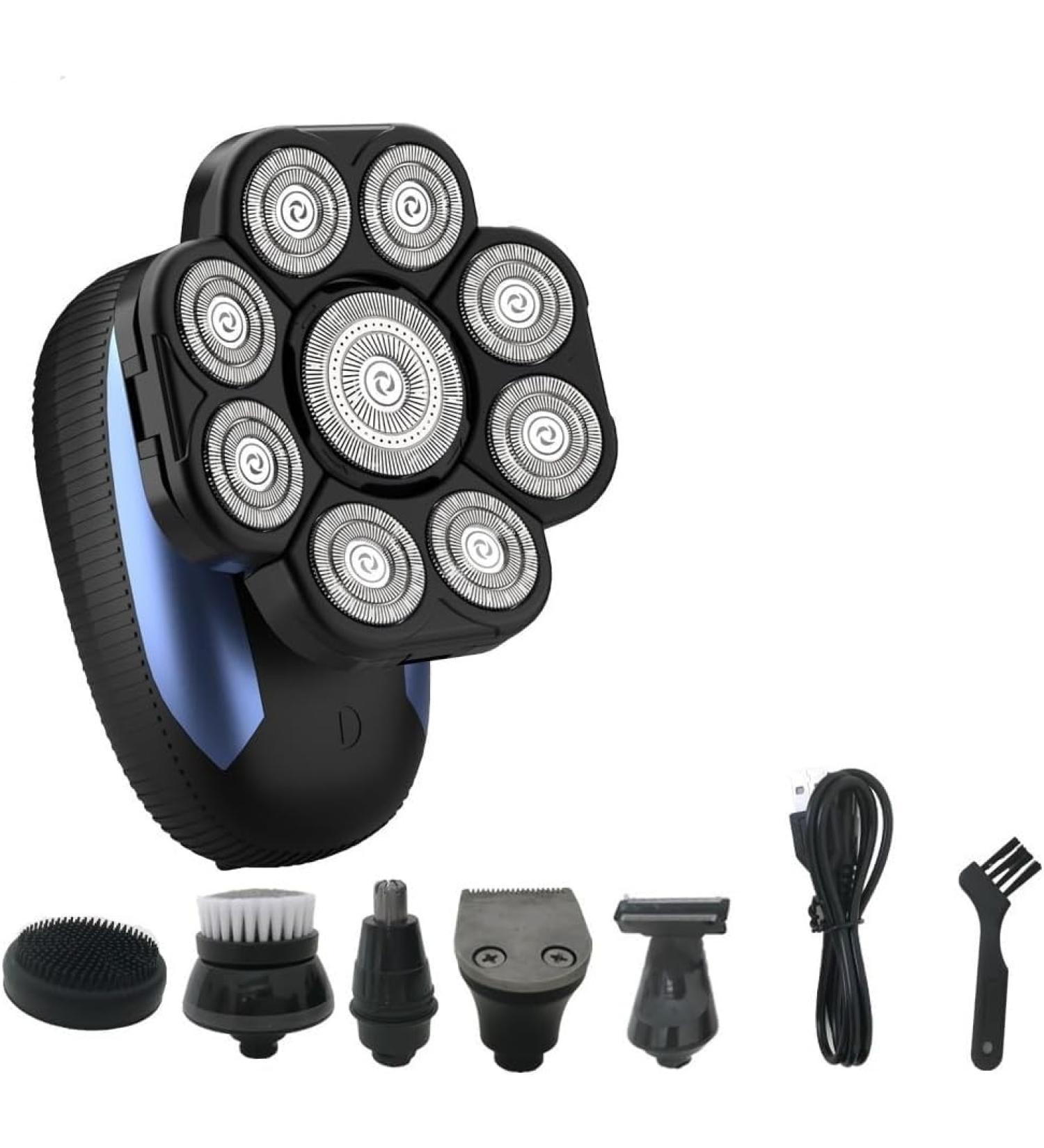 GeRRiT Electric Razor for Men - 6 in 1 Bald Head Shaver with 9D Floating Cutter | Wet & Dry Cordless Grooming Trimmer - Buy Online on SooperMarket.com