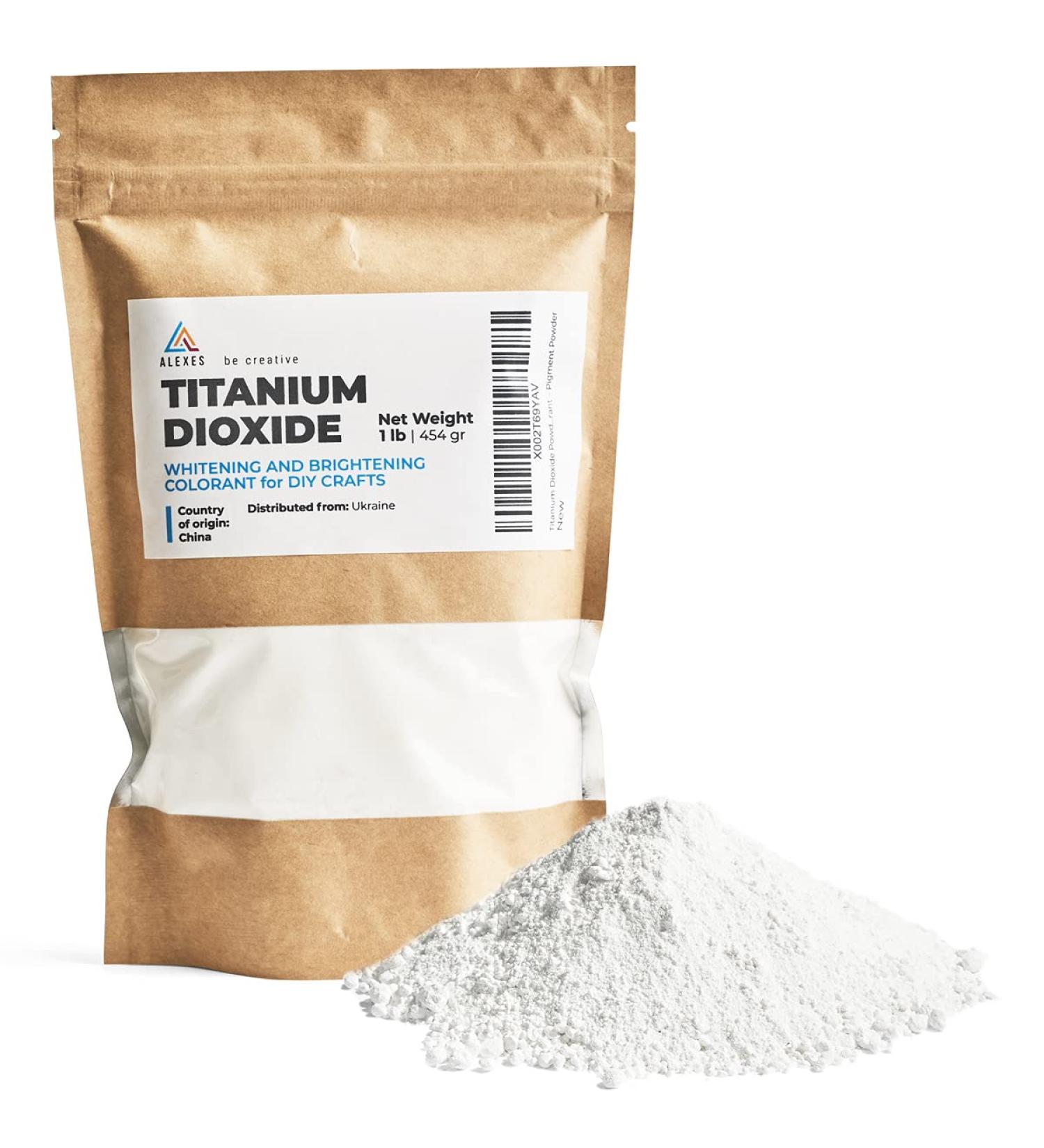 Pure Titanium Dioxide for Soap Making - Whitening Colorant for DIY Crafts - Titanium Dioxide Powder - Buy Online on SooperMarket.com