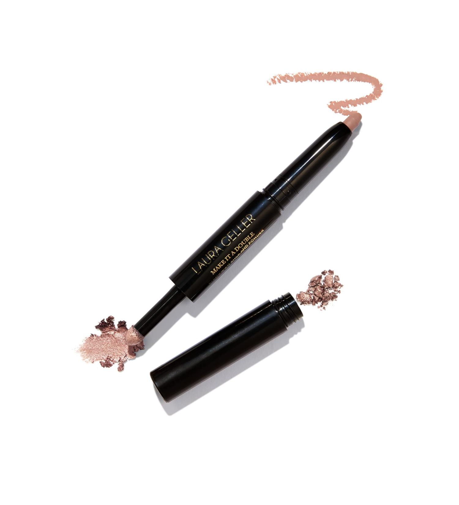 Laura Geller New York Make It A Double Eyeshadow - Chardonnay, Dual-Ended Cream Stick & Powder, Crease-Proof - Buy Online on SooperMarket.com