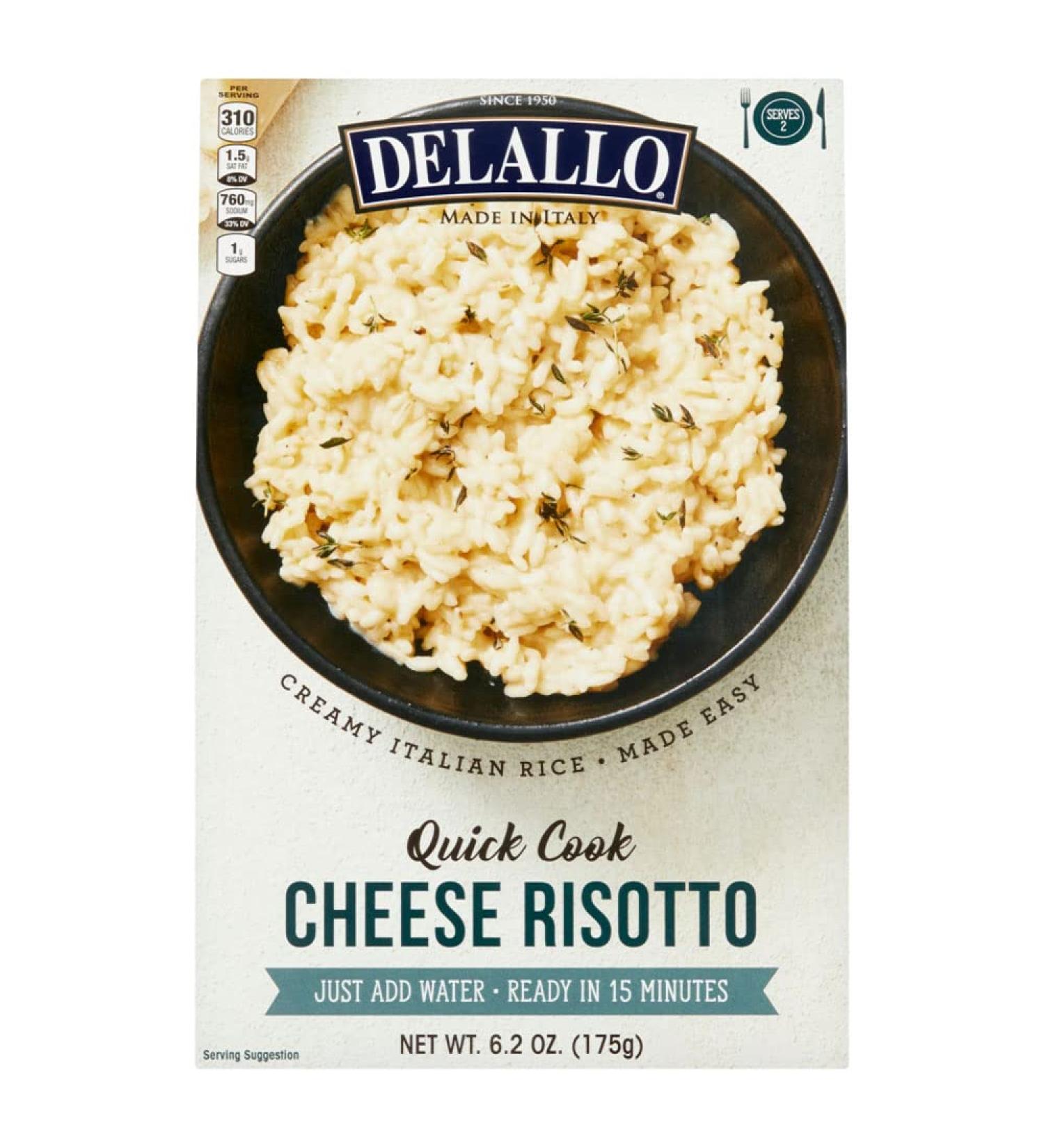 DeLallo Quick-Cook Cheese Risotto - 3 Pack | Easy and Delicious Italian Meal - Buy Online on SooperMarket.com