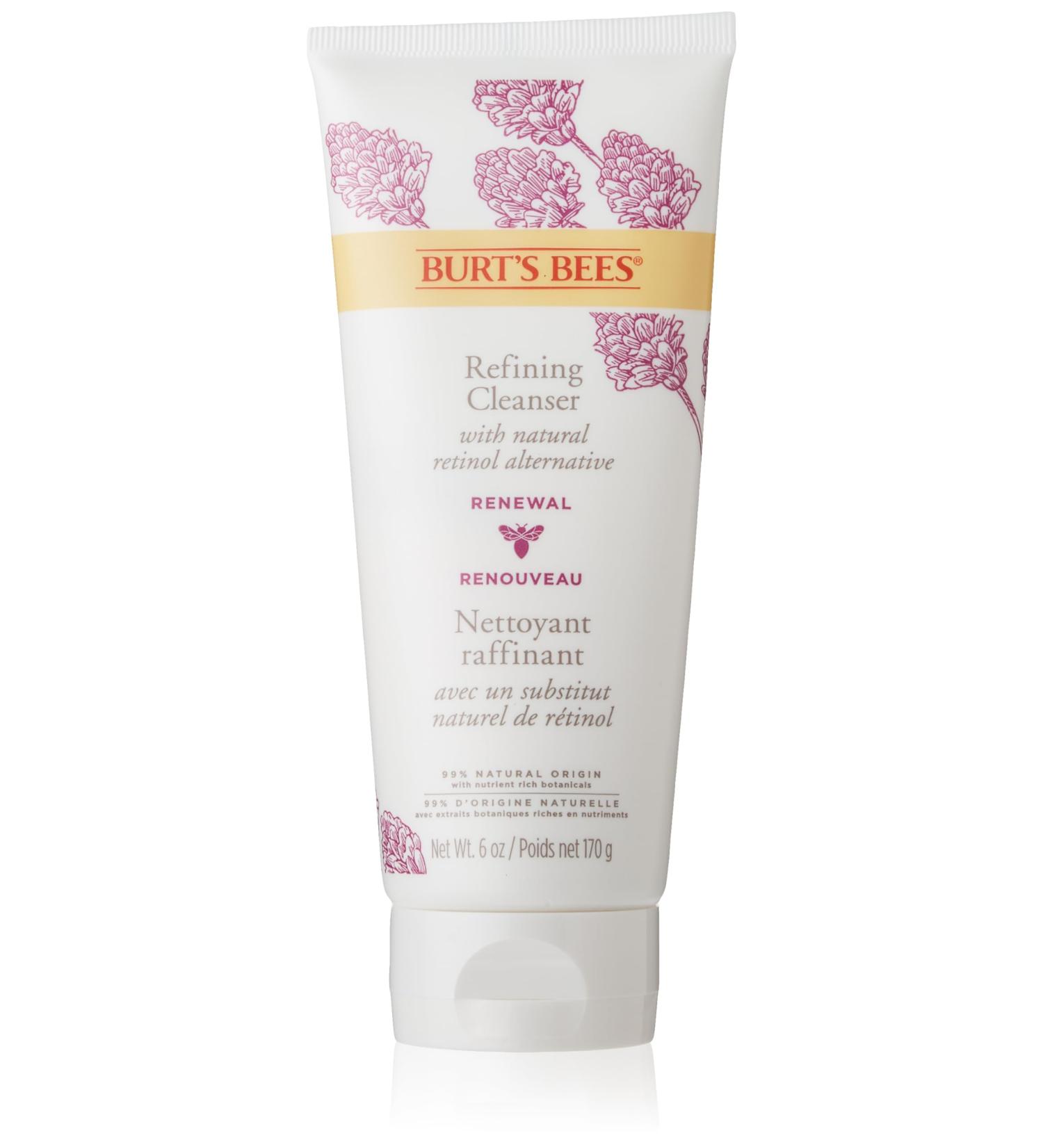 Burt's Bees Face Wash Renewal Refining Facial Cleanser with Bakuchiol Natural Retinol Alternative 170 g - Buy Online on SooperMarket.com