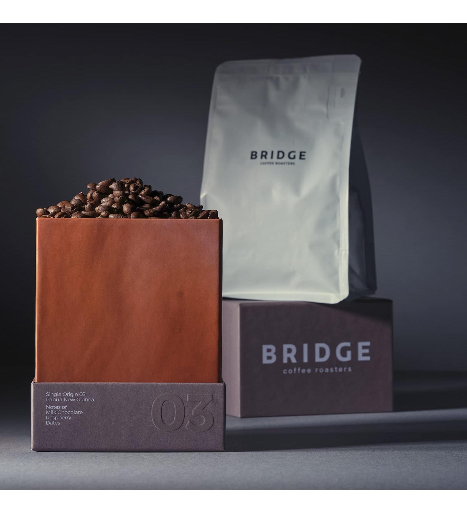 Bridge Coffee Roasters | Single Origin 03| 250g Medium Roast Papua New Guinea Coffee | 100% Arabica Espresso Coffee Beans | Freshly Roasted Speciality Coffee (Espresso 500g) - Buy Online on SooperMarket.com