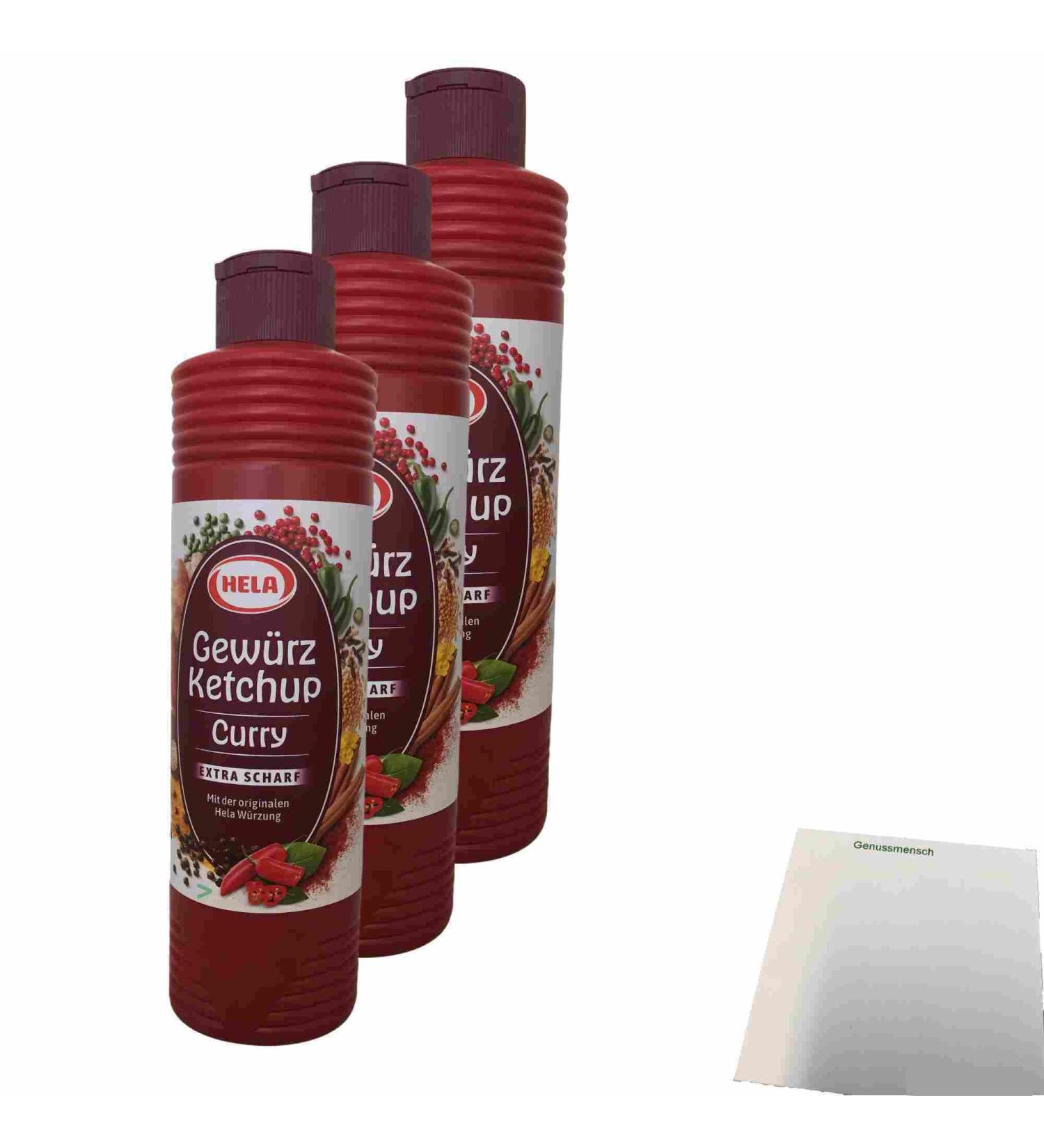 Hela Curry Spice Ketchup Extra Hot 3-Pack (3x800ml) - International Shipping Available! - Buy Online on SooperMarket.com