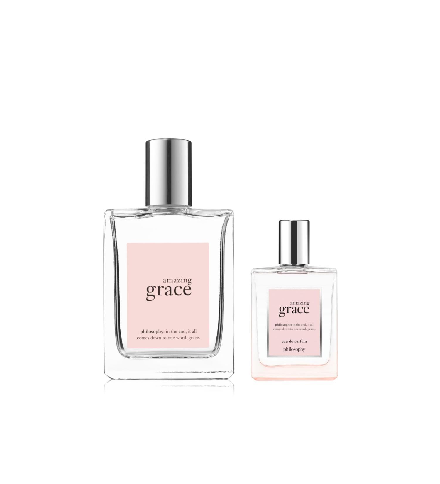 philosophy amazing grace eau de toilette bundle - Full Size & Travel Size with notes of bergamont lily and musk - Buy Online on SooperMarket.com