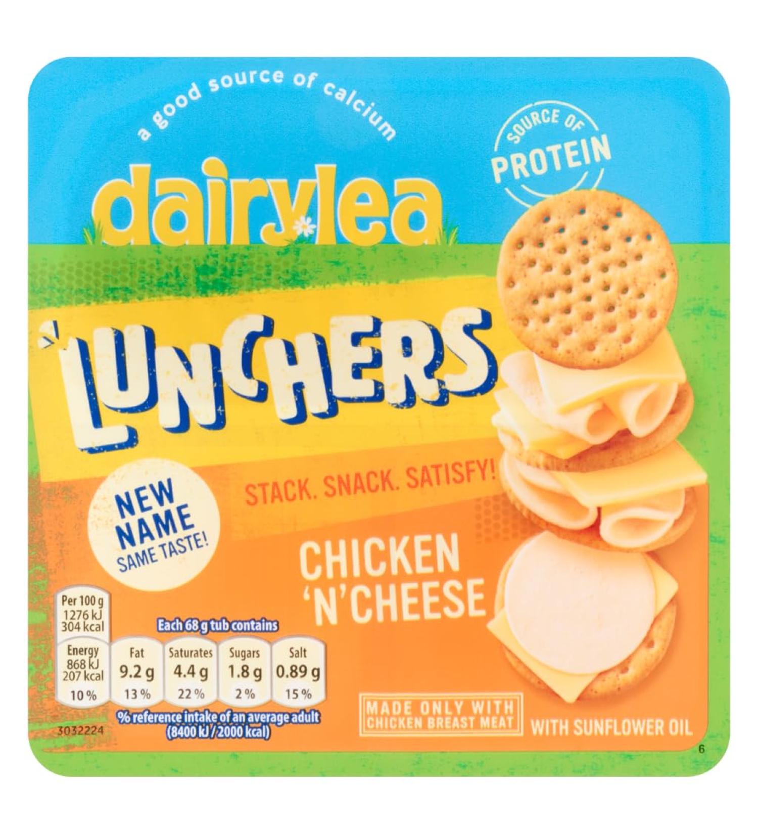 Dairylea Lunchers Chicken 'N' Cheese with Sunflower Oil 68g