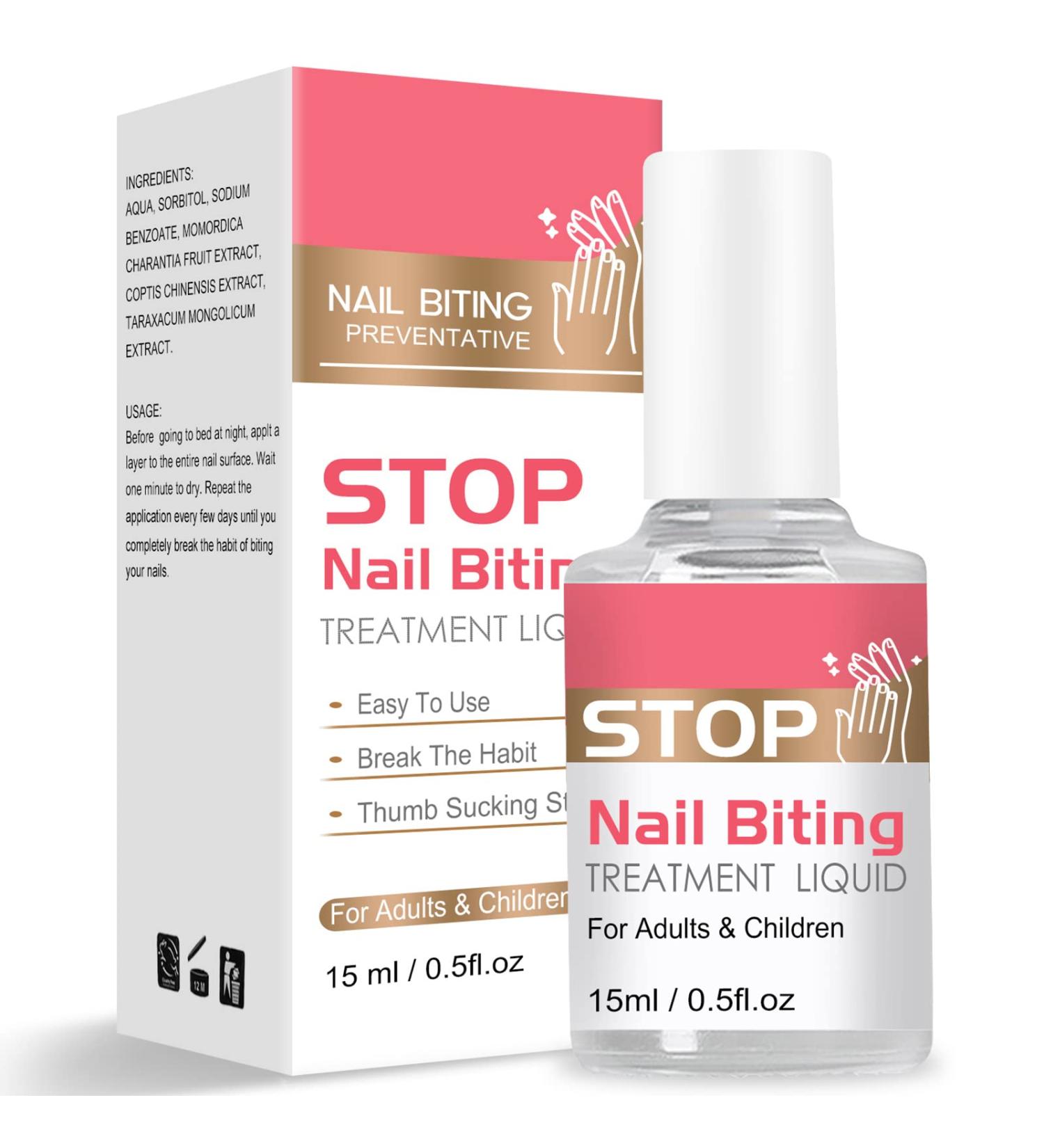 Stop Thumb Sucking & Nail Biting - Child-Friendly Nail Polish Treatment | Bitter Taste | Safe & Effective | Easy Application - 15ML - Buy Online on SooperMarket.com