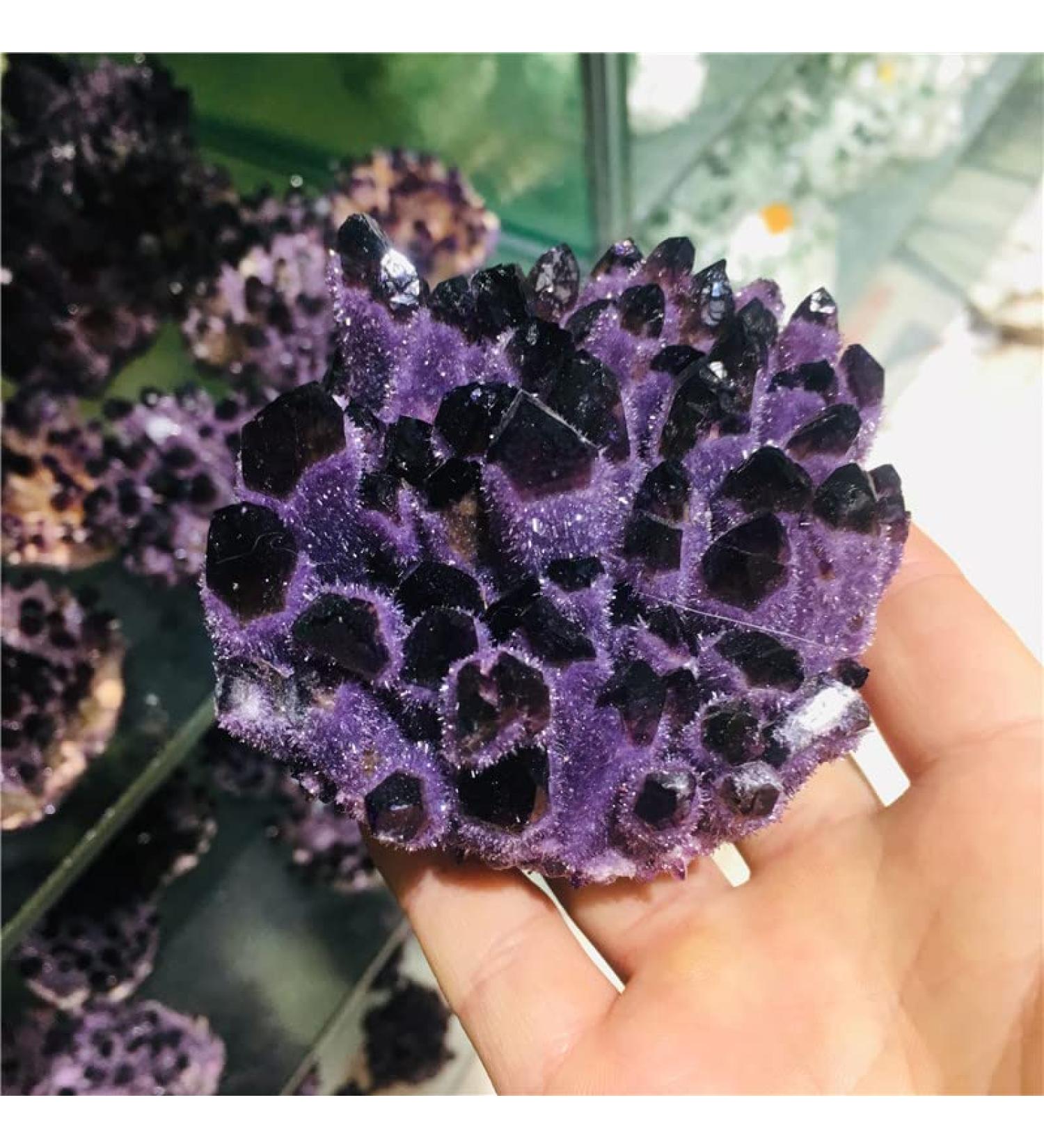 Amethyst Rough Stone Natural Amethyst Specimen Purple Quartz Stone Raw Home Decor (Size : 300-400g) HOMEZHOU - Buy Online on SooperMarket.com