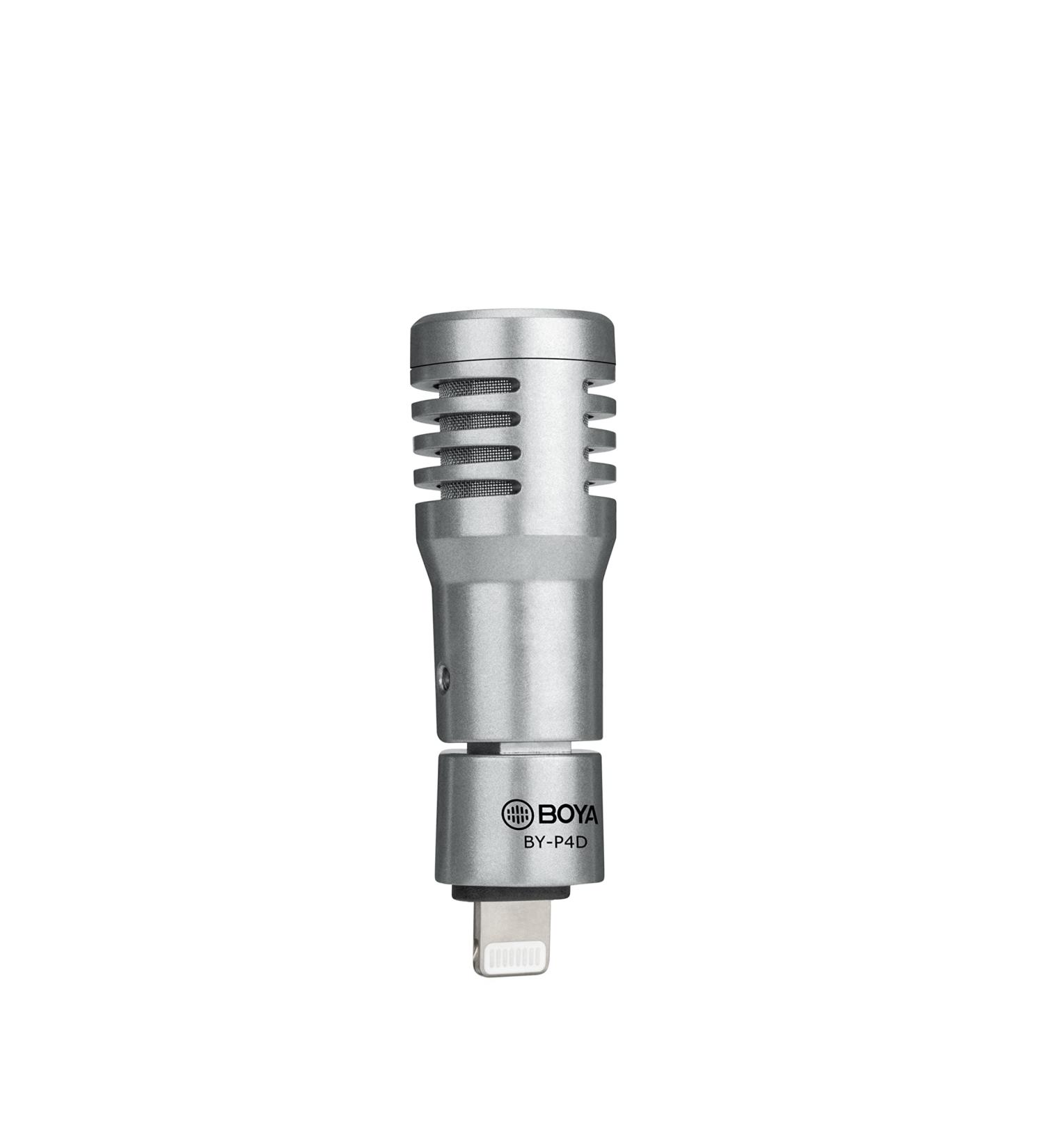 BOYA BY-P4D iOS Mini Phone Mic with Lightning Port - External Microphone for iPhone/iPad/iPod - Perfect for Vlogging and Video Recording - Buy Online on SooperMarket.com
