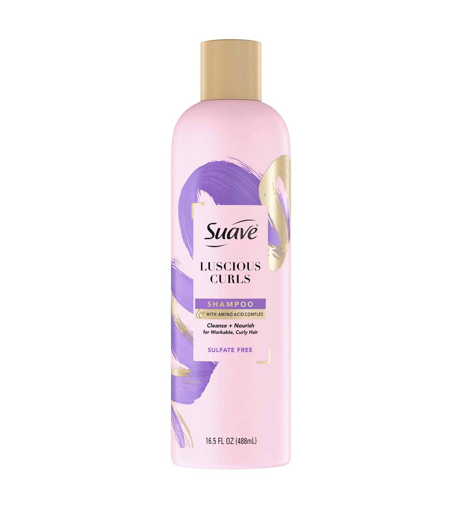 Suave Pink Luscious Curls Shampoo 16.5 oz - Define Curly Hair with Amino Acid Complex | International Shipping - Buy Online on SooperMarket.com