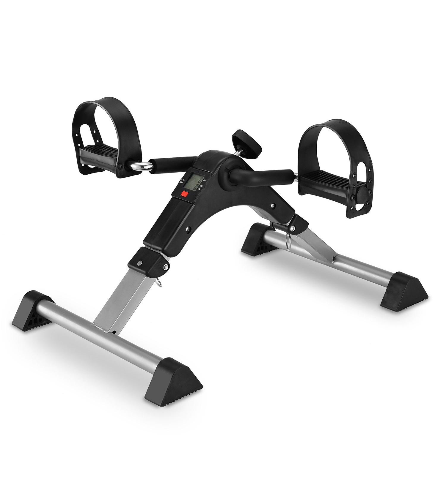 MOMODA Under Desk Bike Pedal Exerciser - Foldable Mini Bike with LCD Display - Grey | Home/Office Leg/Arm Cycling Solution - Buy Online on SooperMarket.com