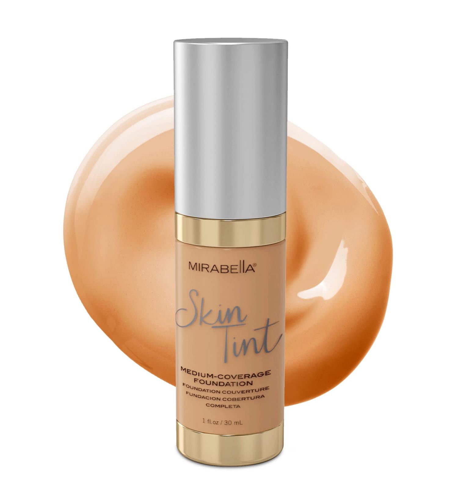 Mirabella Skin Tint Creme Foundation - Shade IIIN Neutral Undertone - Oil-Free Mineral Liquid Foundation for Medium Coverage - Hydrating Formula with Anti-Aging Benefits - Buy Online on SooperMarket.com