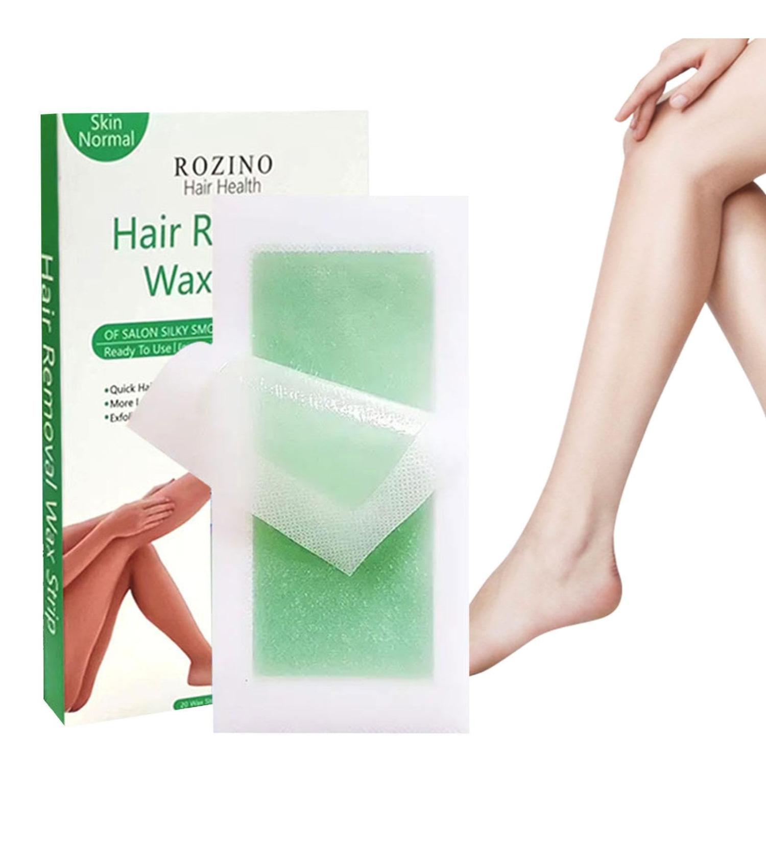 Lead Wax Strips for Women - 20 Durable Natural Hair Removal Sheets | Unisex Wax Paper for Body Arms Legs & Face - Buy Online on SooperMarket.com