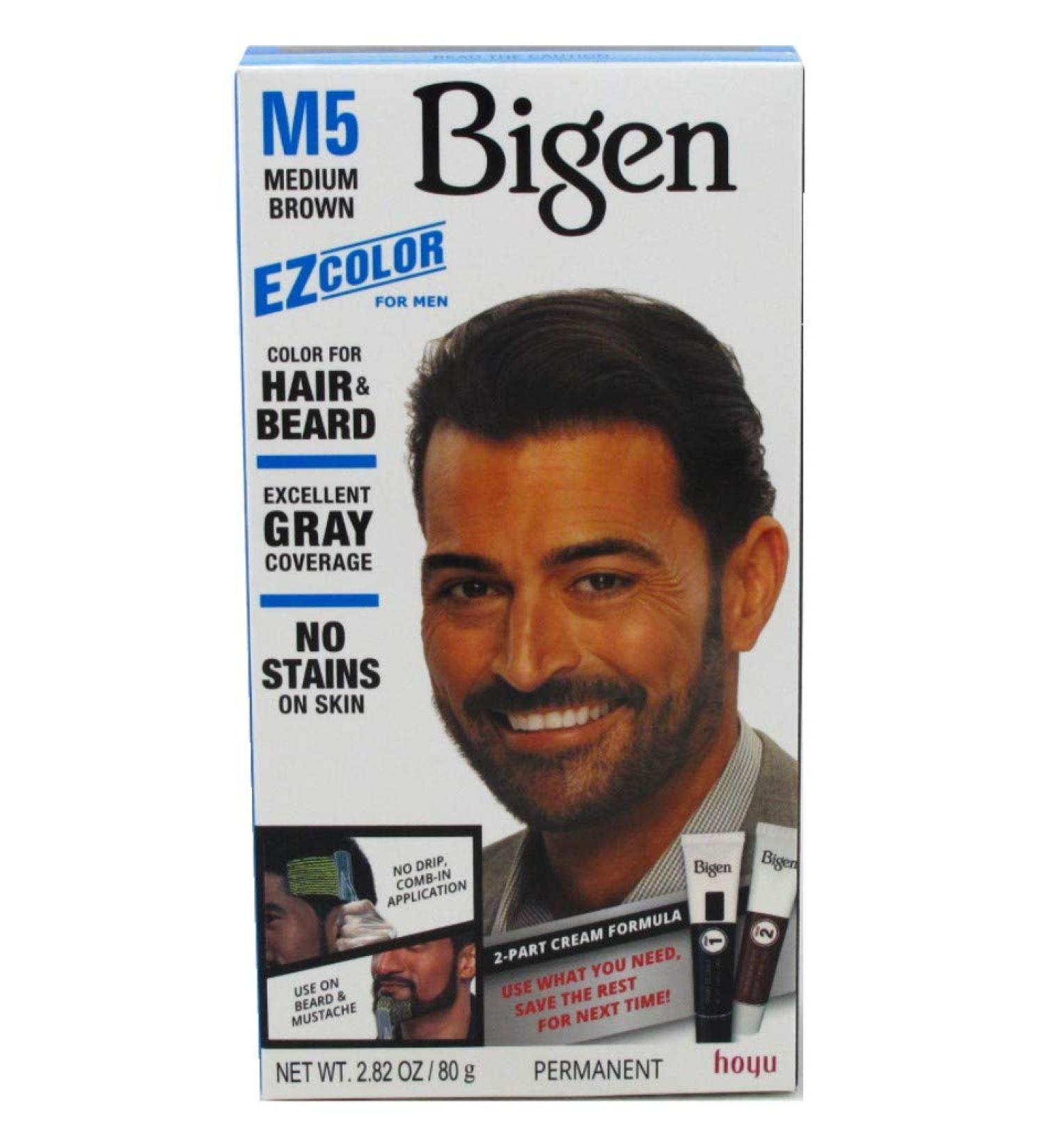 Bigen Ez Color for Men M5 Medium Brown - Shop Internationally for Easy Hair Coloring - Buy Online on SooperMarket.com