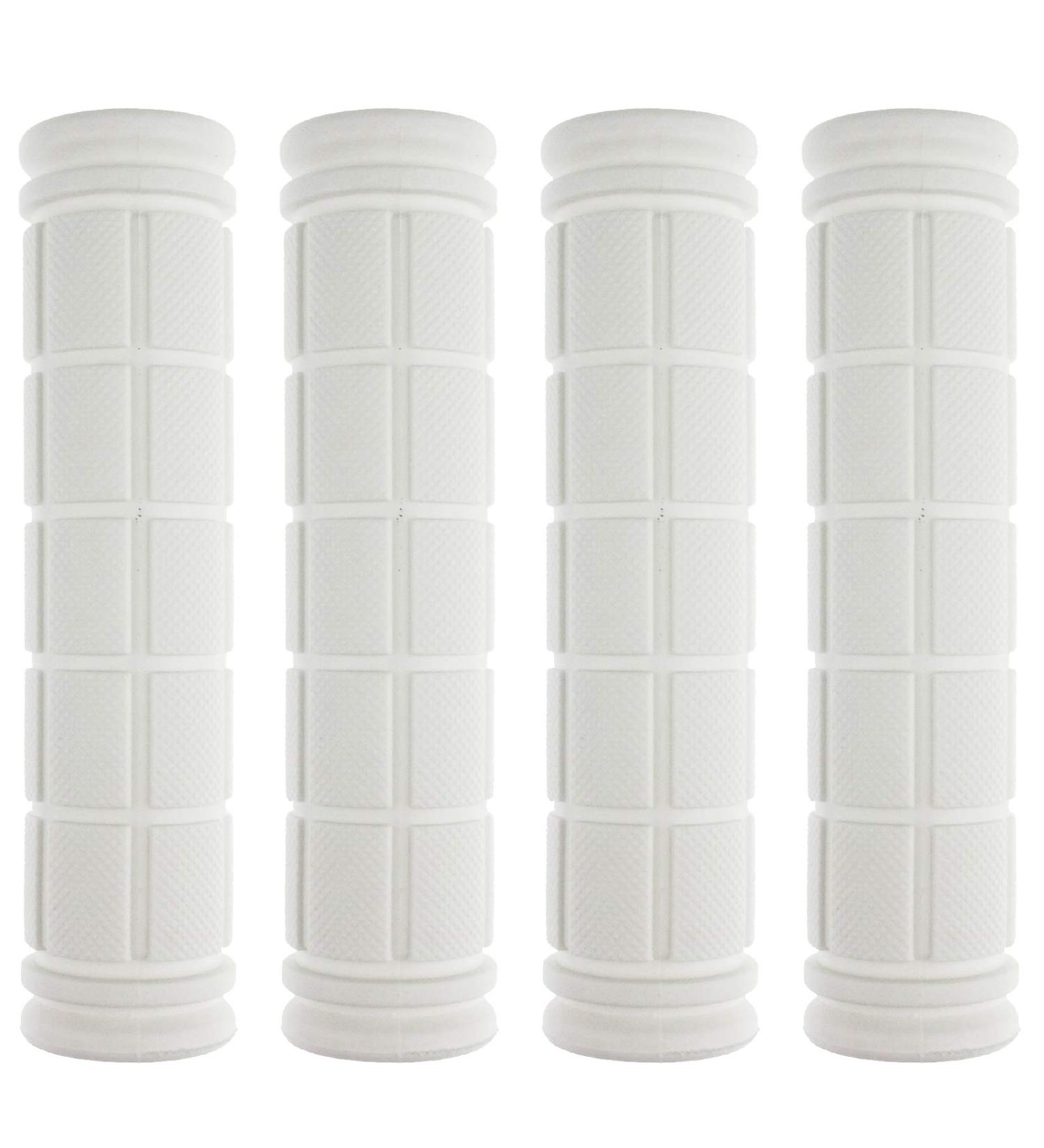 Kasteco 2 Pairs Mushroom Handle Bar Grips for BMX/Road Mountain Bikes - White - Buy Online on SooperMarket.com