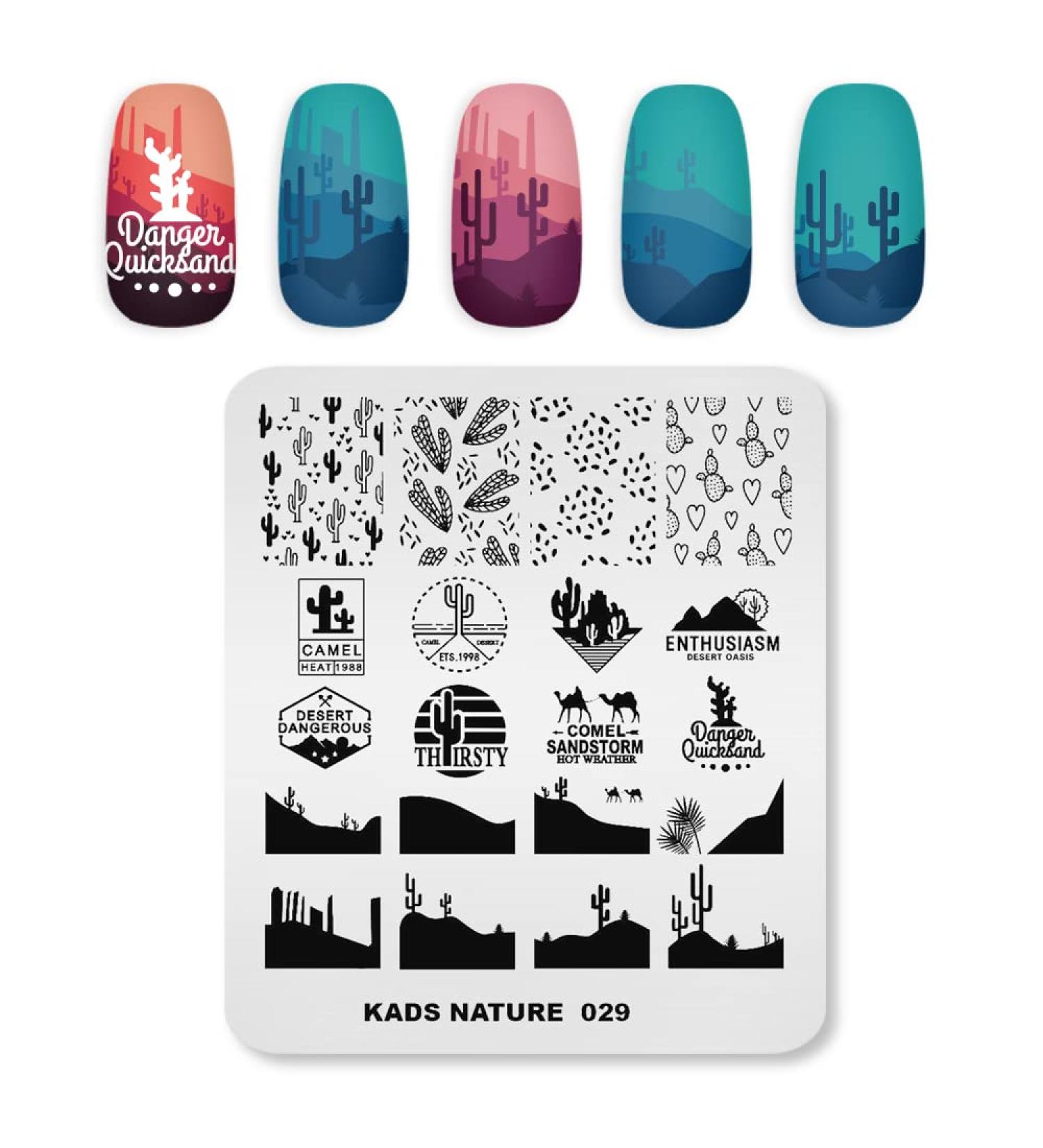 KADS Nail Art Stamping plate Nail Template Nail Art Design Tool Nail DIY Design Image Plate(NA029) - Buy Online on SooperMarket.com