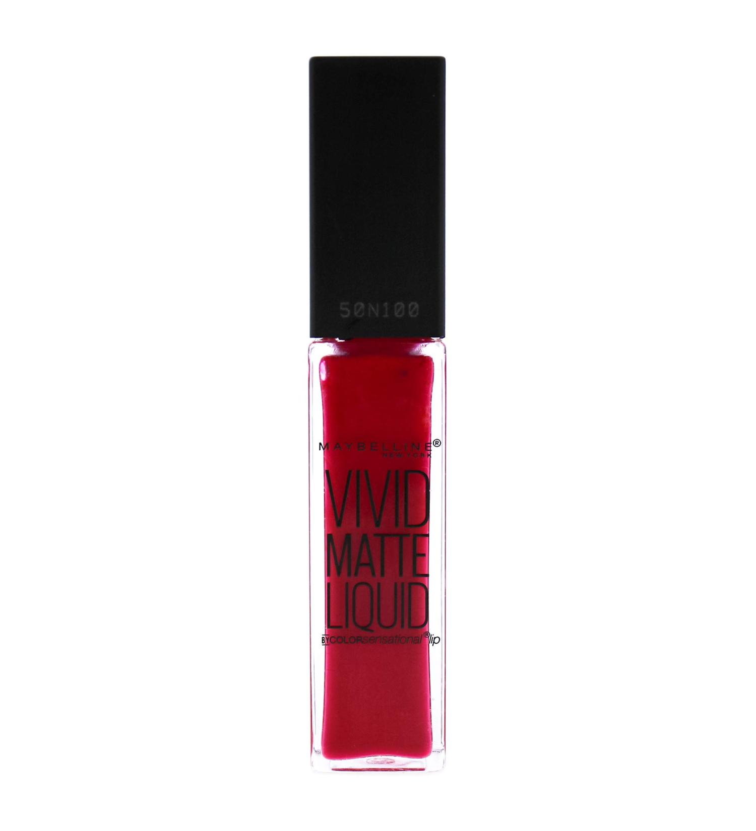 Maybelline Color Sensational Vivid Matte Liquid Lipstick - Fuchsia Ecstasy (Pack of 1) | 0.26 fl. oz - Buy Online on SooperMarket.com