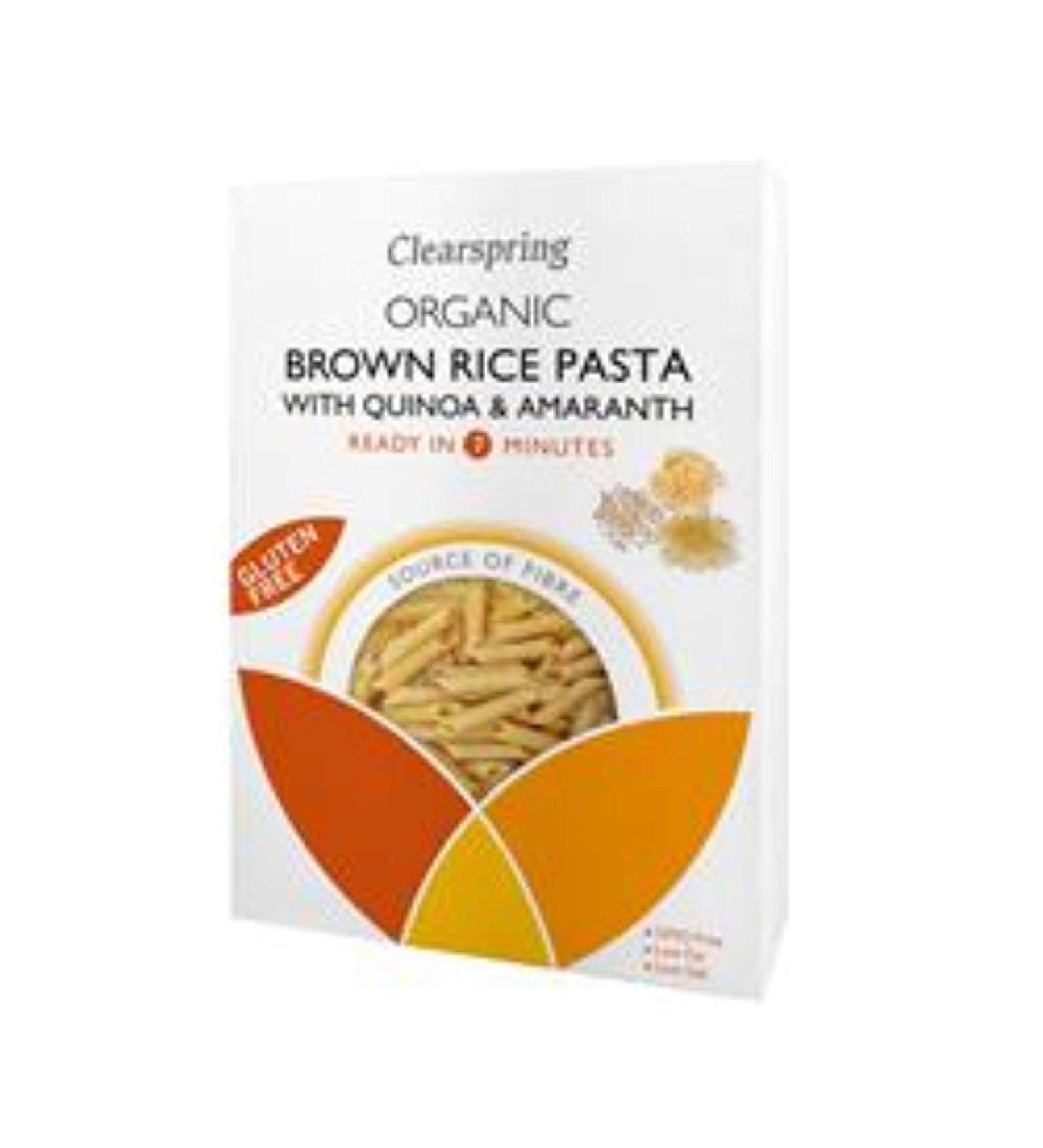 Clearspring Organic Gluten Free Pasta (Brown Rice Pasta with Quinoa & Amaranth - Penne)
