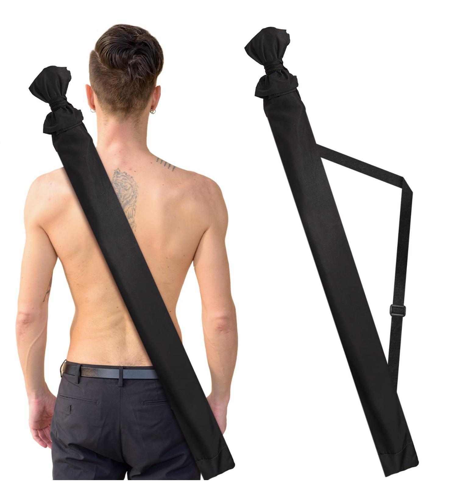 Black Sword Bag Set for Samurai Cosplay - Katana Carry Case with Strap for Halloween Party - Buy Online on SooperMarket.com