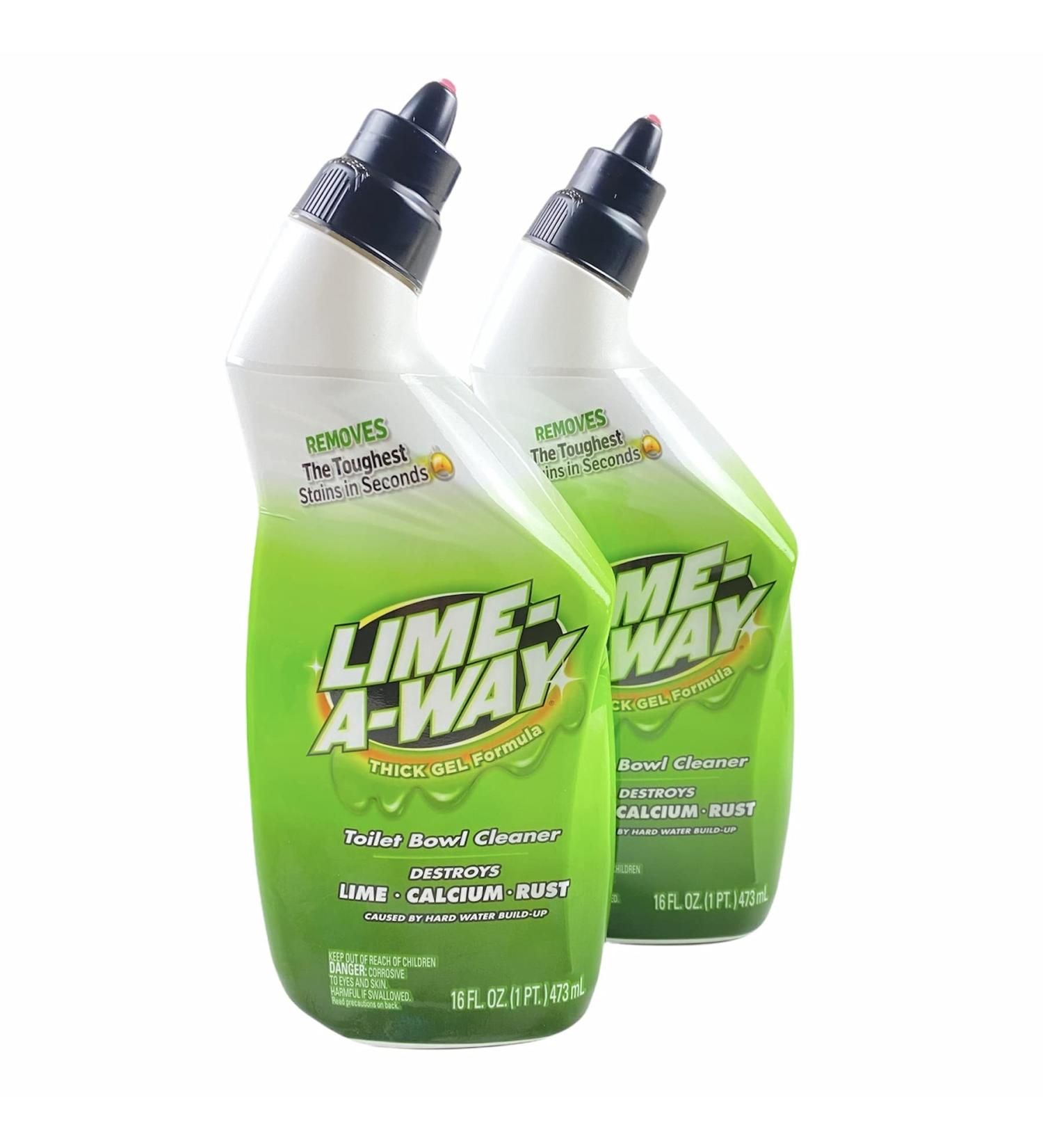 Lime-A-Way Toilet Bowl Cleaner 16 oz - Powerful Liquid Cleaner for Tough Lime & Mineral Deposits | International Shipping Available - Buy Online on SooperMarket.com