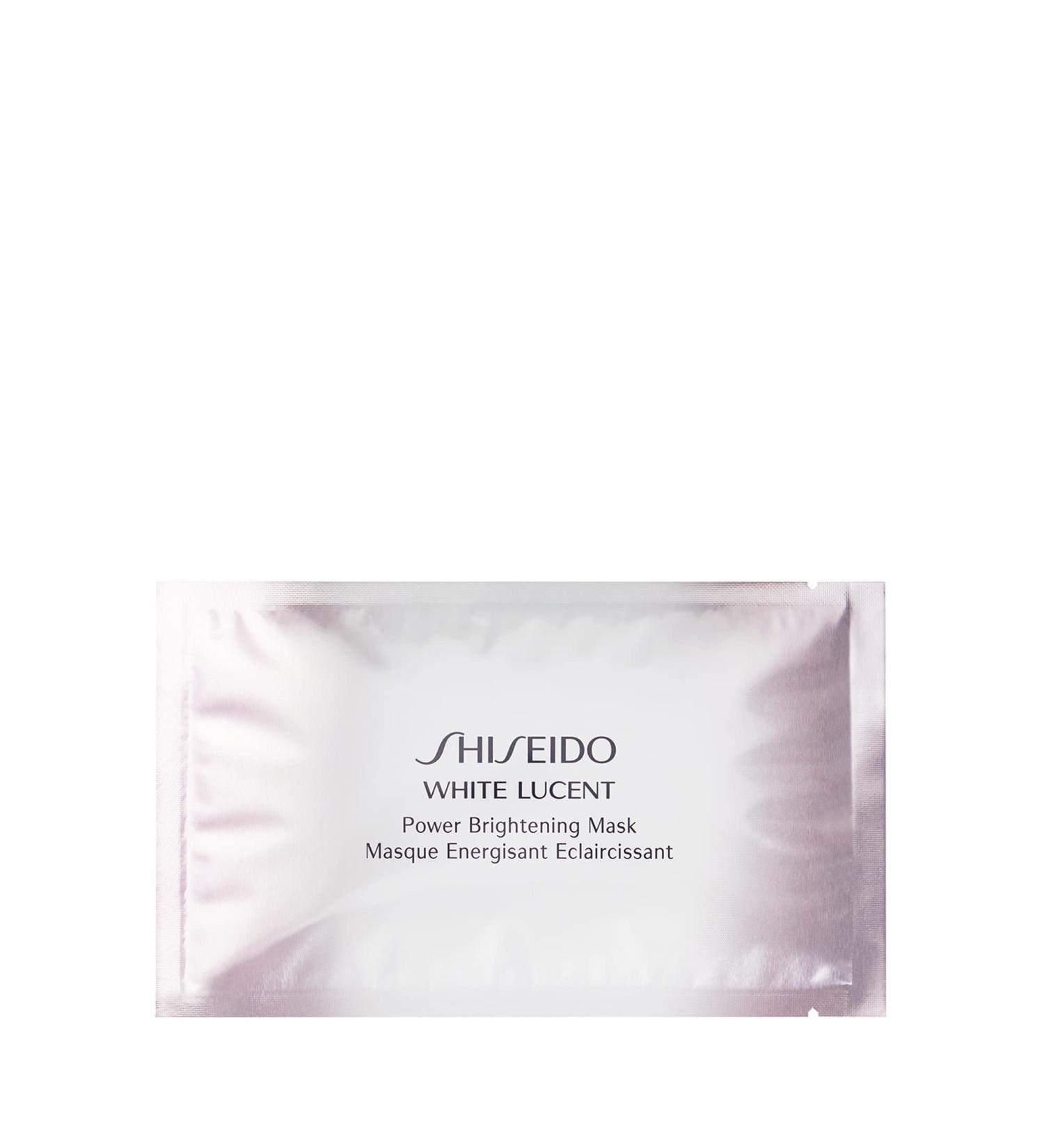 Shiseido White Lucent Power Brightening Mask - Includes 6 Sheets - Targets Dark Spots & Discoloration - Non-Comedogenic - All Skin Types
