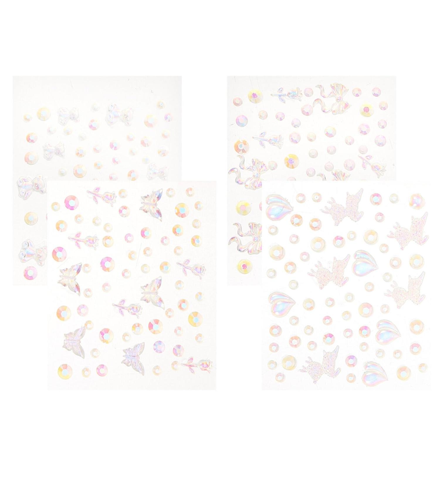 FOMIYES 4 Sheets Nail Decor Nails Gems Rhinestones for Nails Rhinestone for Nails Charms for Nails Manicure Gems Manicure Supplies Eye Patch Eyebrow Paste Nail Supplies Suite Miss Tears - Buy Online on SooperMarket.com