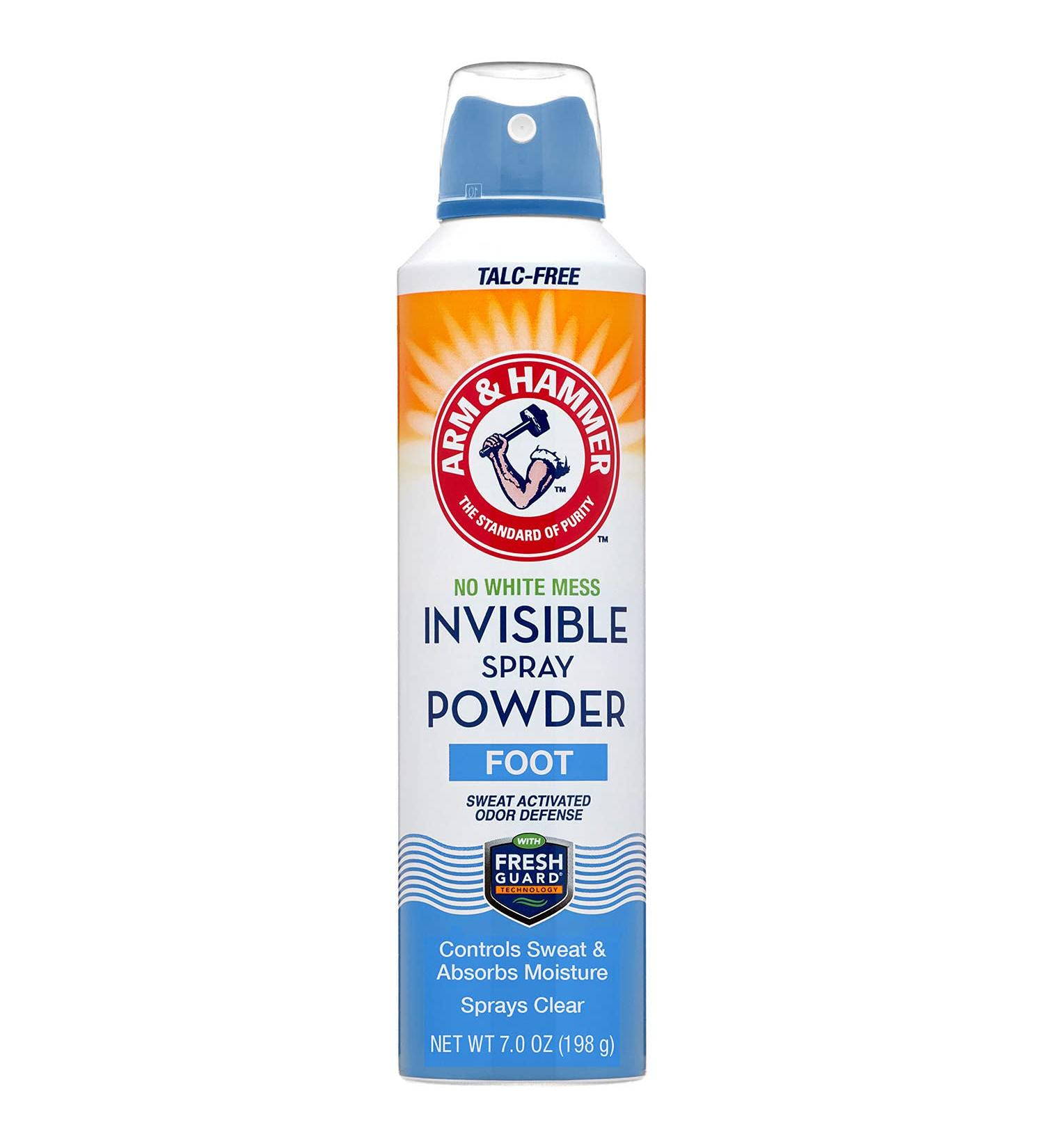 Arm & Hammer Invisible Foot Powder Spray - Talc-Free Foot Odor & Sweat Control - 7 Oz - Men & Women - 1 Pack - Buy Online on SooperMarket.com