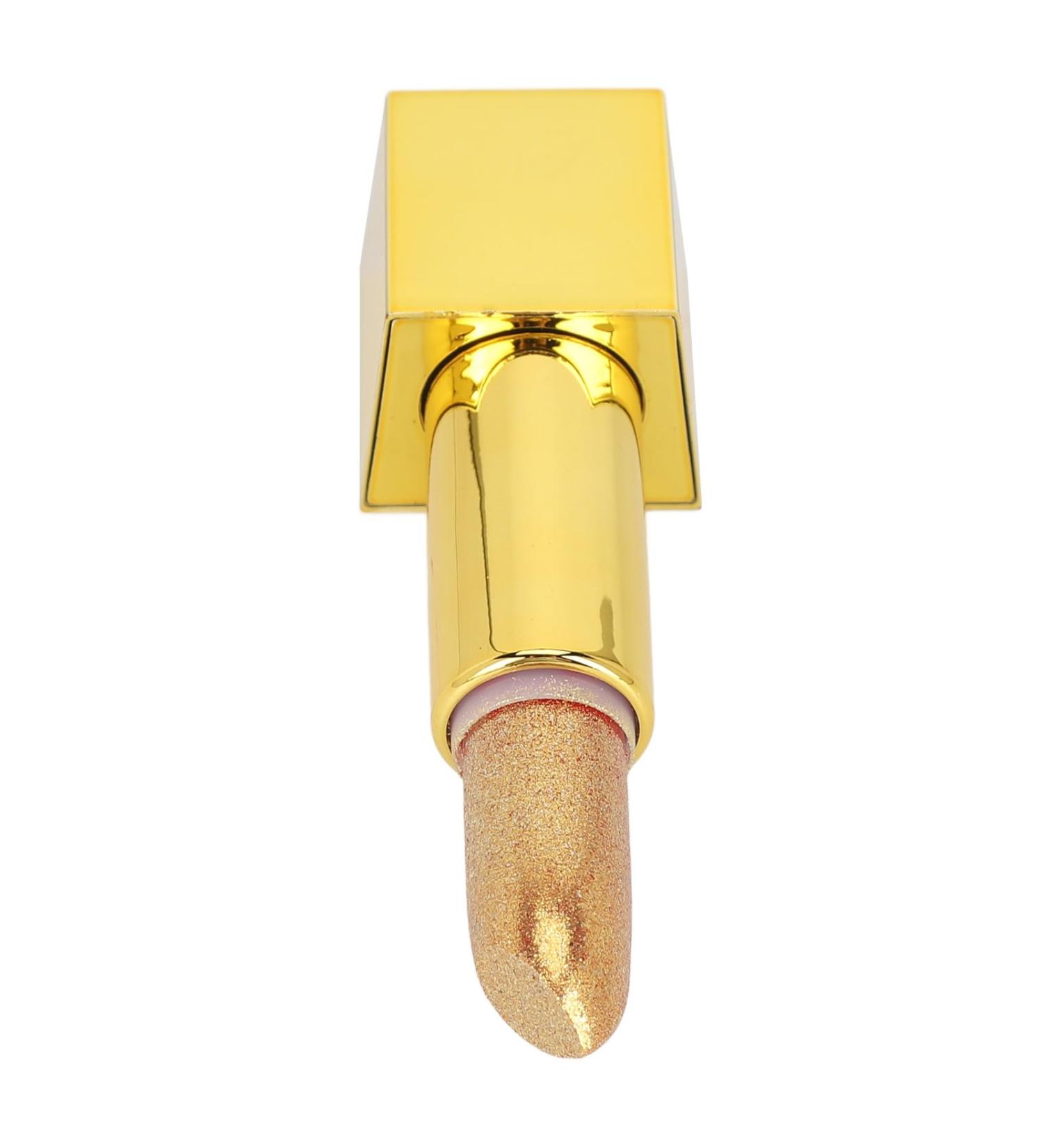 Naroote Gold Lipstick | Waterproof Glitter Lip Gloss | Long Lasting High Pigment Lip Makeup for Women - 3.5g - Buy Online on SooperMarket.com