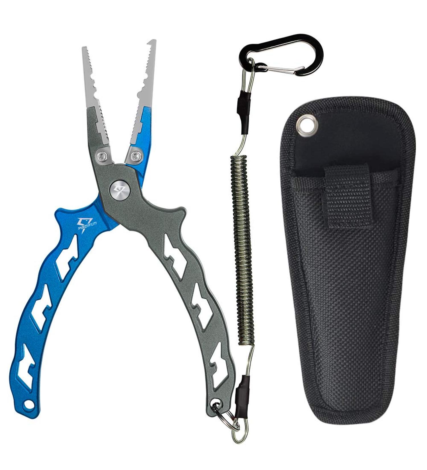 Piscifun Ultralight Aluminum Fishing Pliers with Tungsten Steel Cutters - Fish Hook Remover for Saltwater & Freshwater Fishing - Buy Online on SooperMarket.com