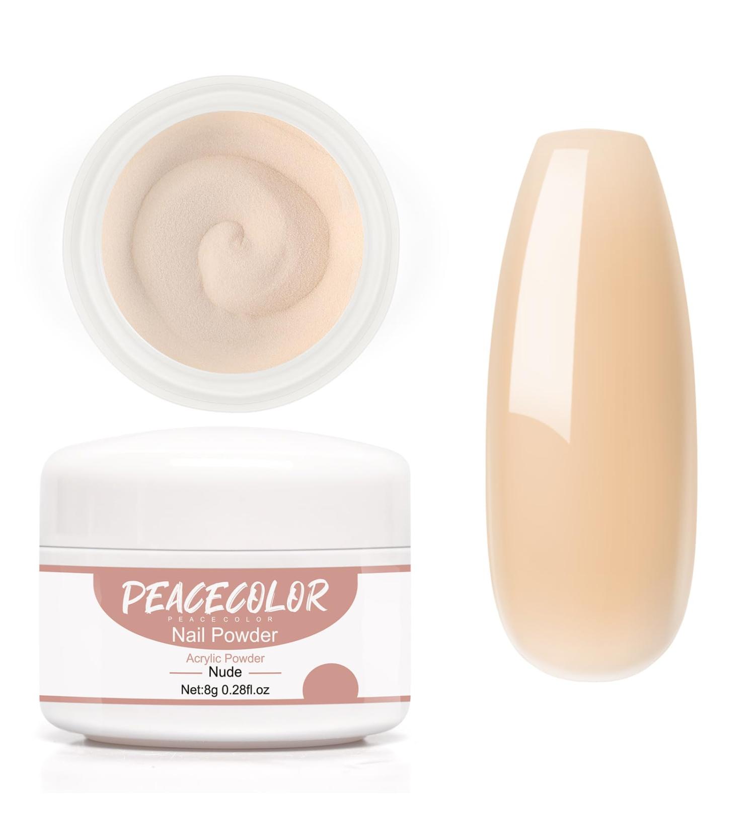 PEACECOLOR 8G Nude Acrylic Powder Professional Acrylic Nail Powder Polymer for Acrylic Nail Extension Carving Nails No Nail Lamp Needed for Home and Salon Use color 157 - Buy Online on SooperMarket.com
