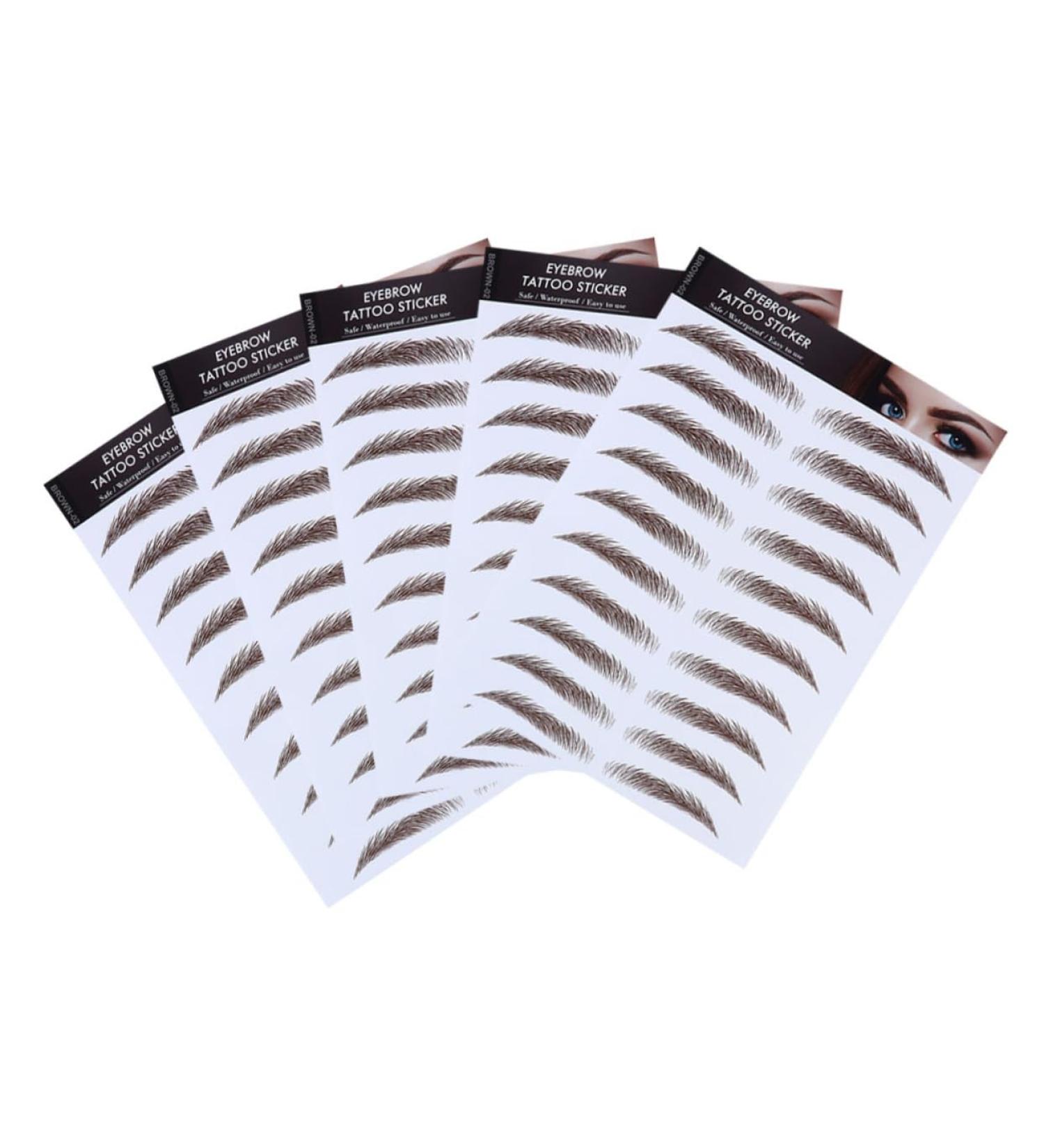 PLAFOPE 5pcs Eyebrow Stickers Best Eyebrow Transfers Eyebrow Transfer Stickers 3d Tool Eyebrow Trimming - Buy Online on SooperMarket.com