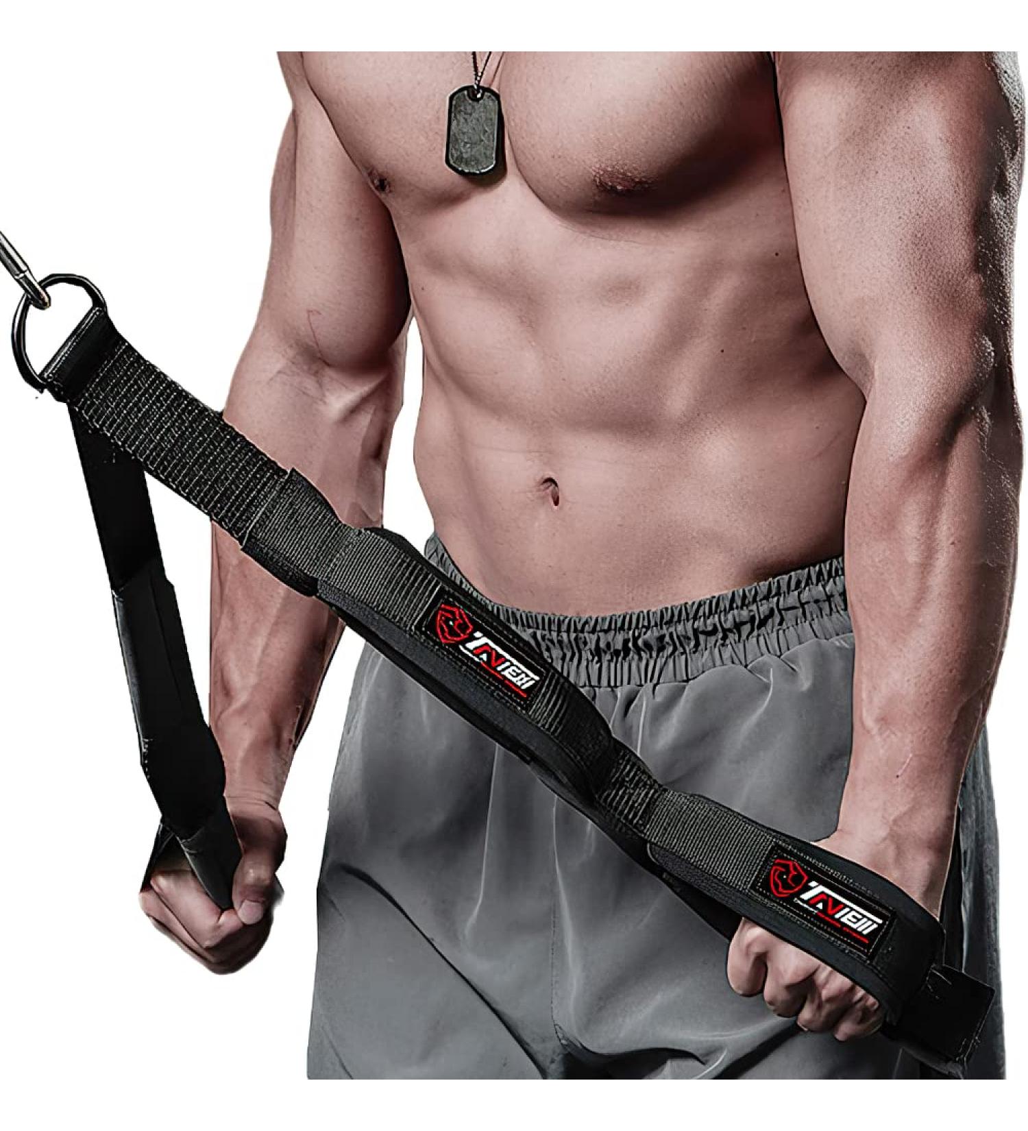Tricep Rope Cable Attachment for Greater Range Of Motion - Dual Length Design - Buy Online on SooperMarket.com