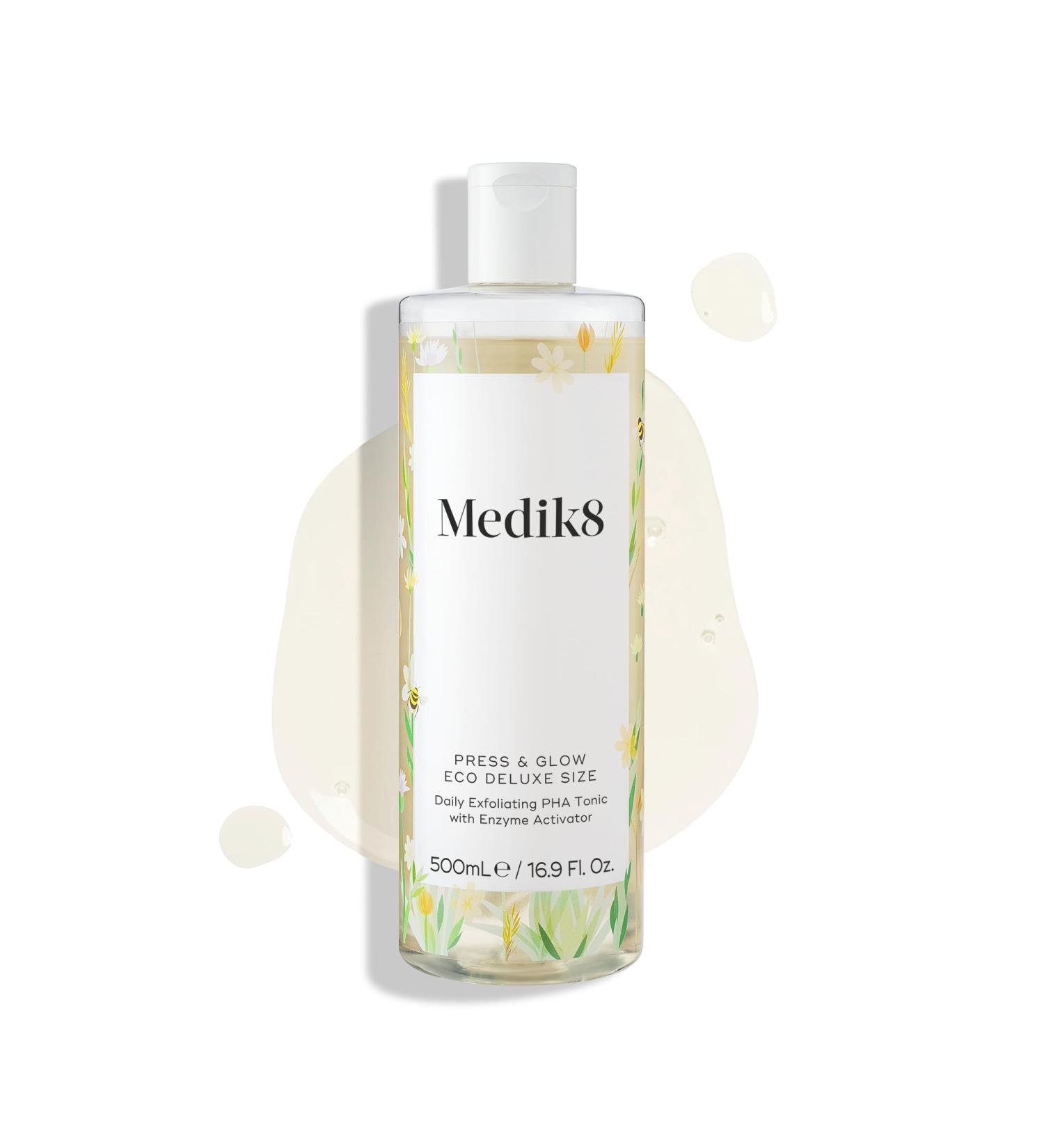Medik8 Press & Glow (500ml) - Skin Brightening Facial Toner - Buy Online on SooperMarket.com